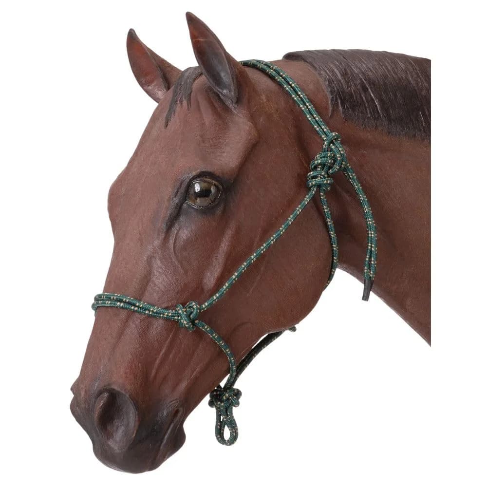 Tough 1 Poly Rope Halter Hunter Green | Horse Rope Halter for Increased Responsiveness - main product image