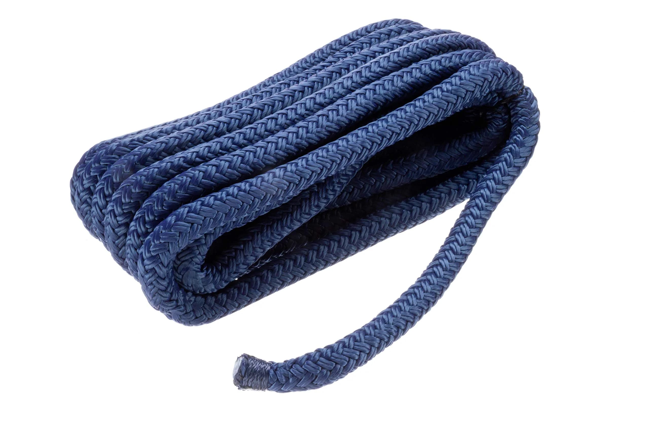 Seachoice Double-Braid Nylon Dock Line 1/2" x 15' Navy | Superior Strength & Durability - main product image