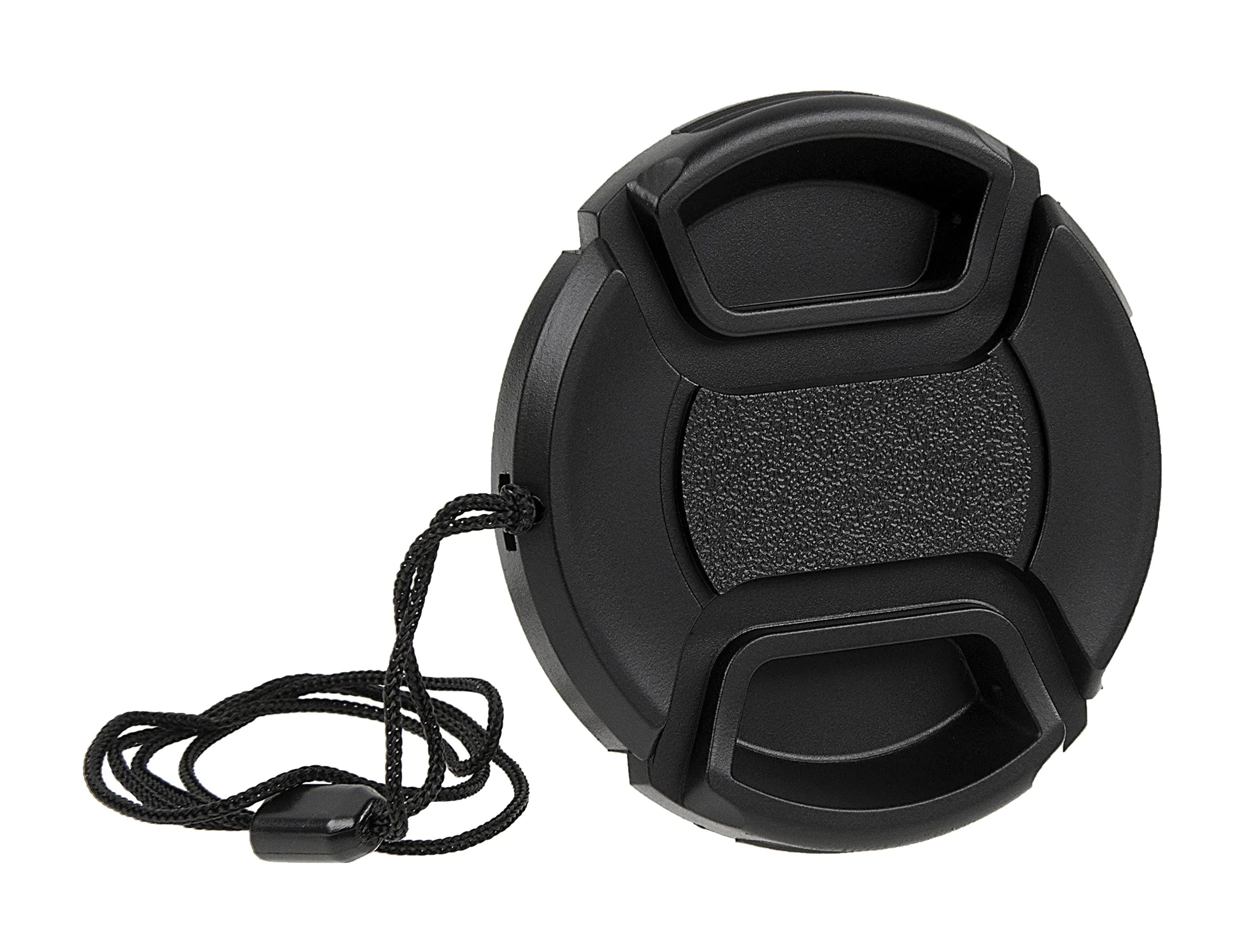 Fotodiox 55mm Inner Pinch Lens Cap | Durable Plastic Cover with Cap Keeper