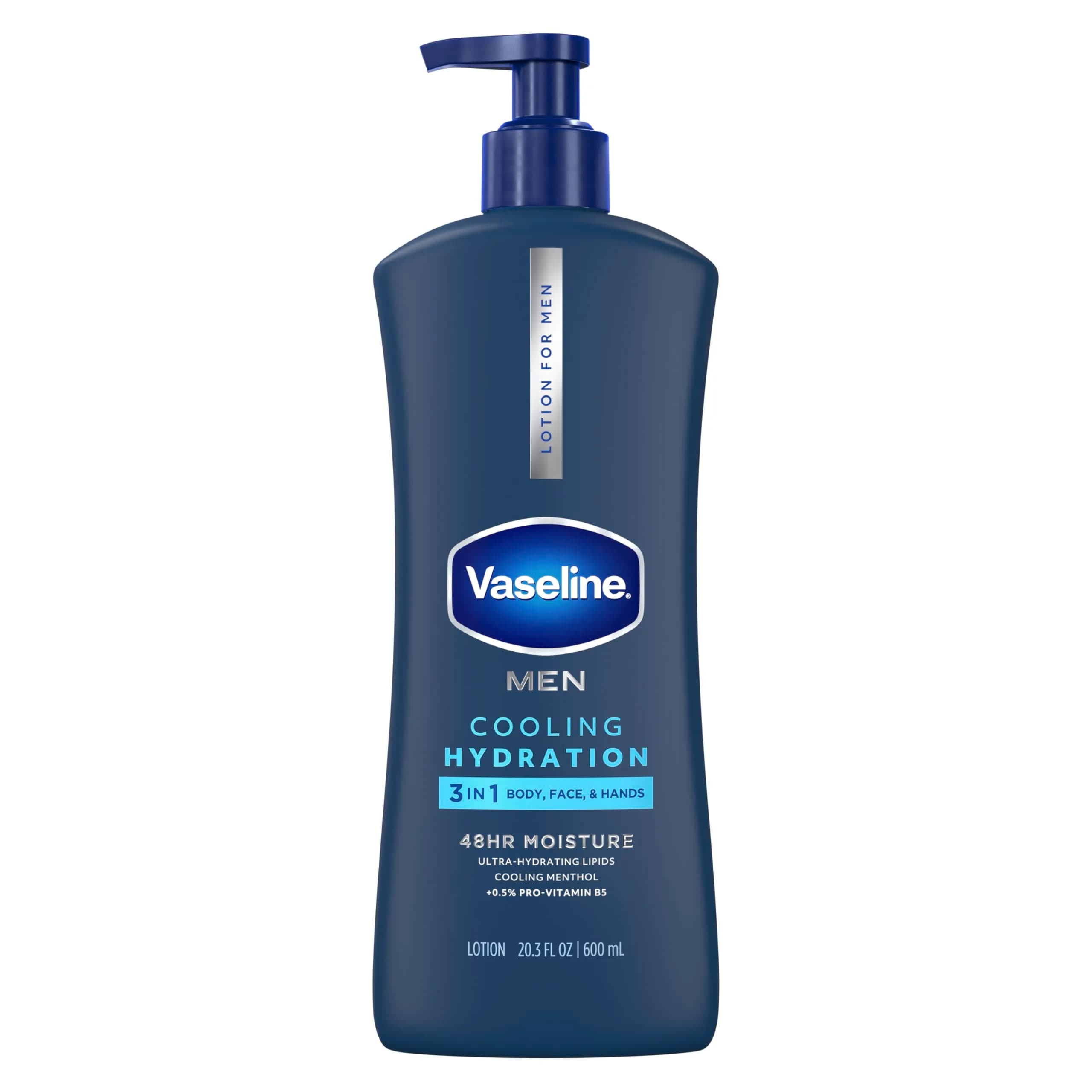 Vaseline Men Healing Moisture Body Lotion, Cooling | Deep Moisturizer for Dry & Sensitive Skin