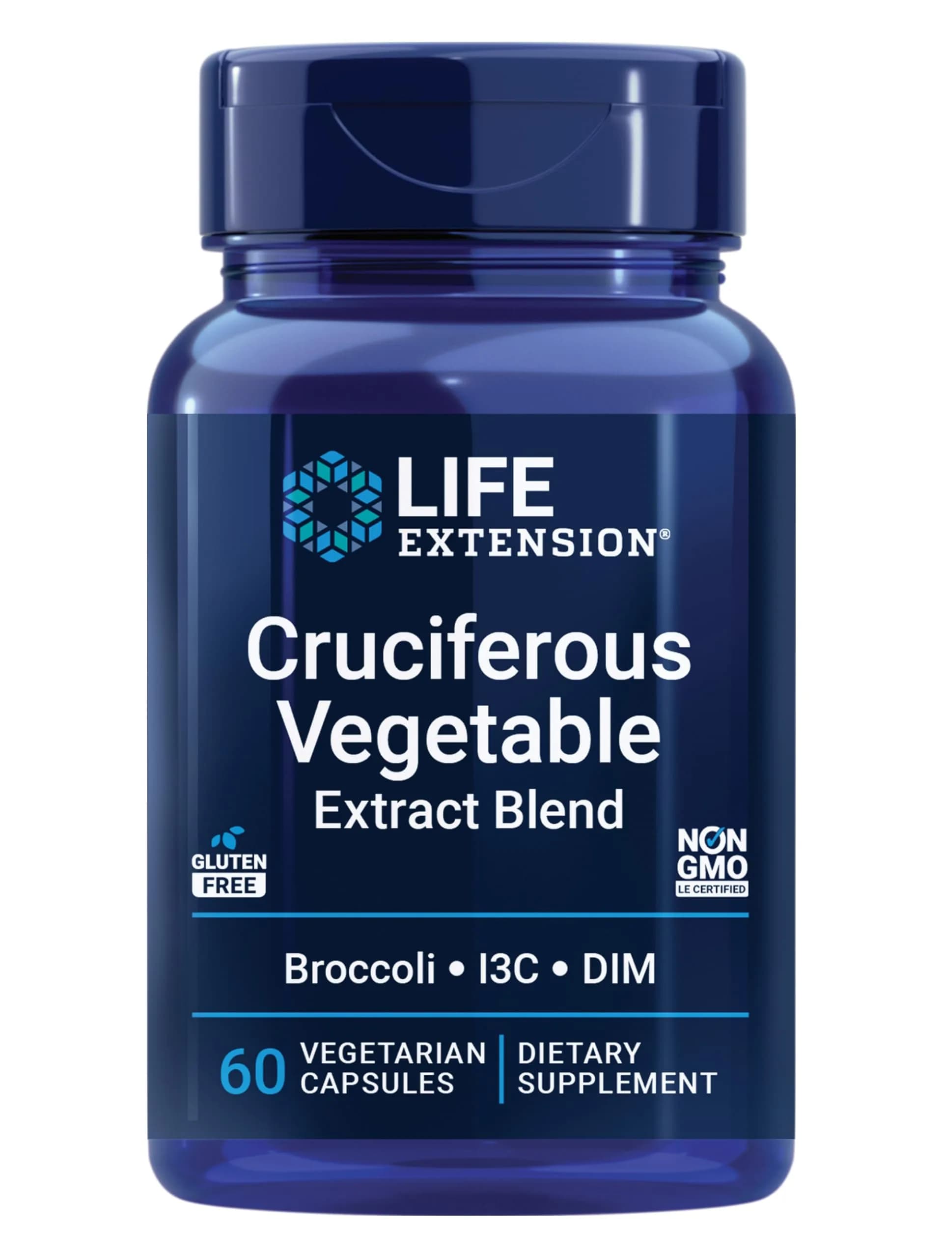 Life Extension Cruciferous Vegetable Extract Blend 60 Capsules | Supports Healthy Hormone Levels & Cellular Health - main product image
