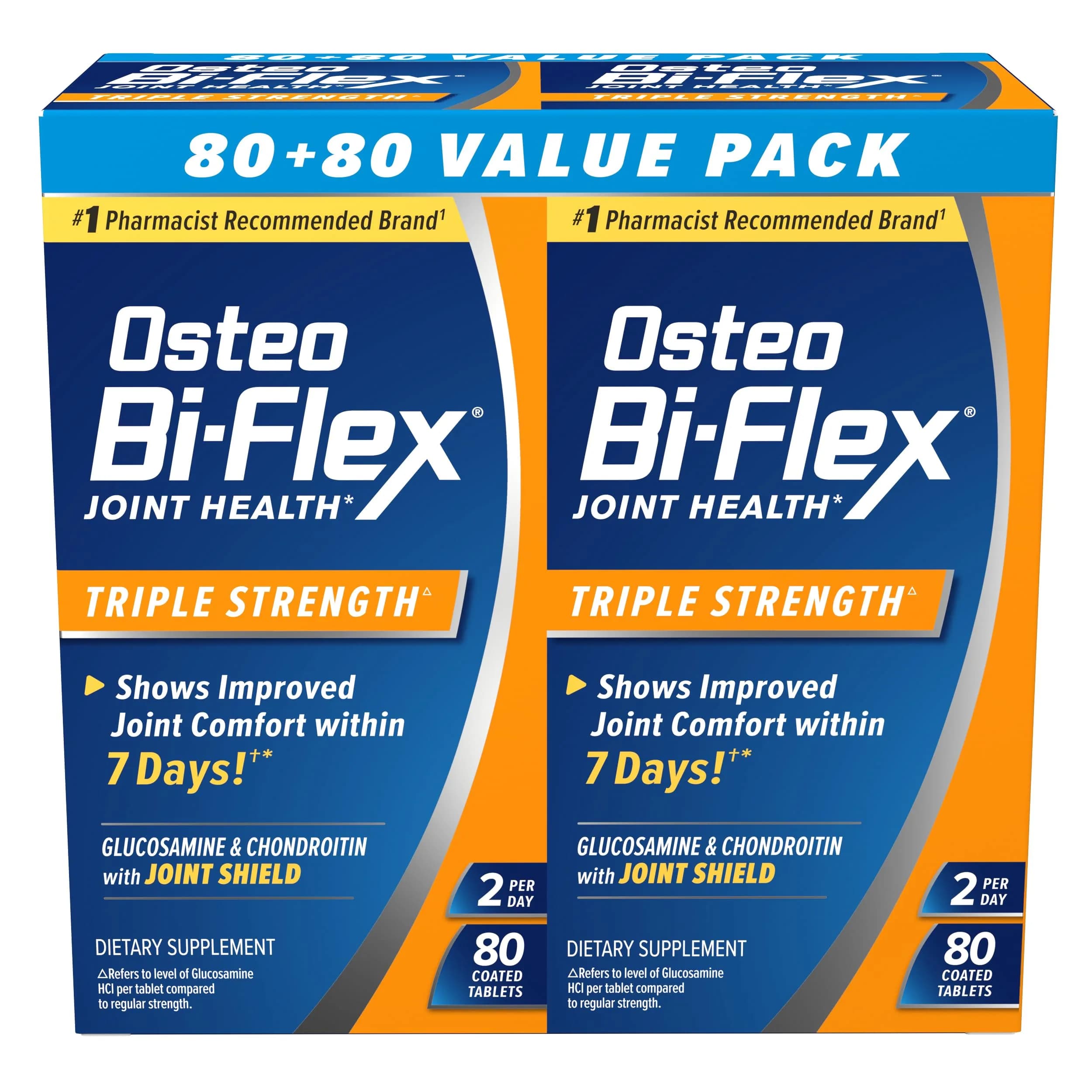 Osteo Bi-Flex Triple Strength Glucosamine Chondroitin Supplement 160 Count (80 Servings) | Supports Joint Health & Comfort - main product image
