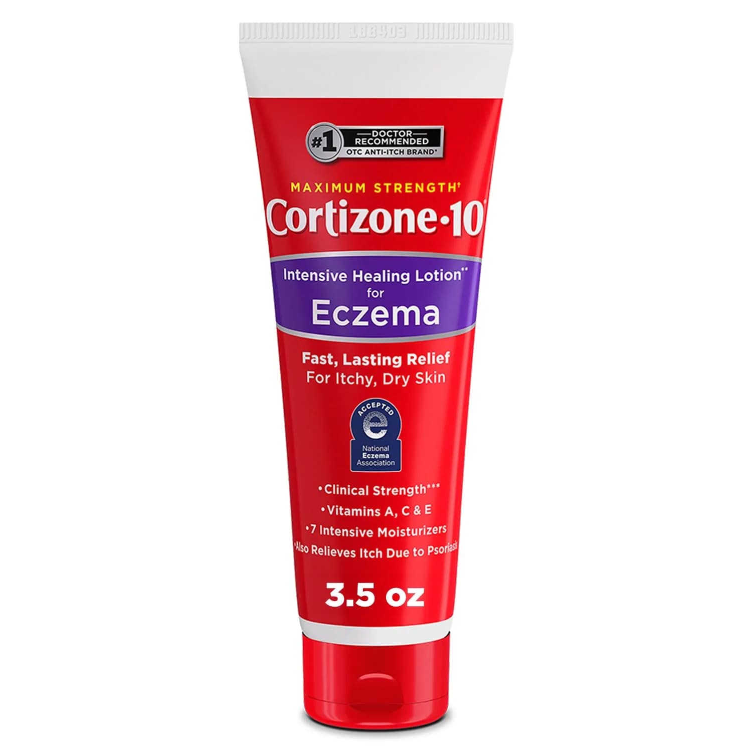 Cortizone 10 Maximum Strength Intensive Healing Lotion 3.5 oz | Fast-Acting Itch Relief for Eczema - main product image