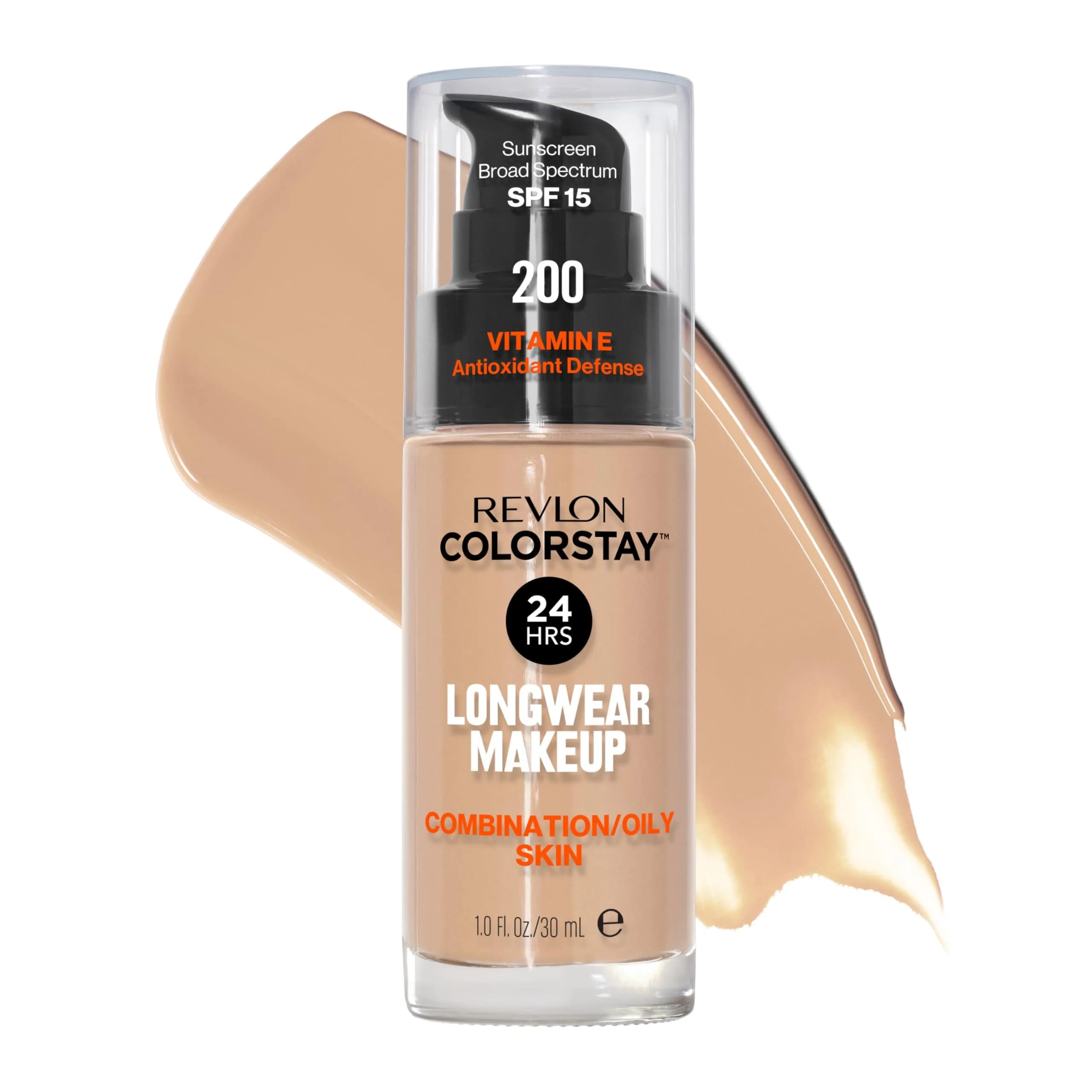 Revlon Colorstay Makeup for Combination/Oily Skin SPF 15, Natural Tan, 30ml (1 Fl Oz) | Life-Tested 24-Hour Wear