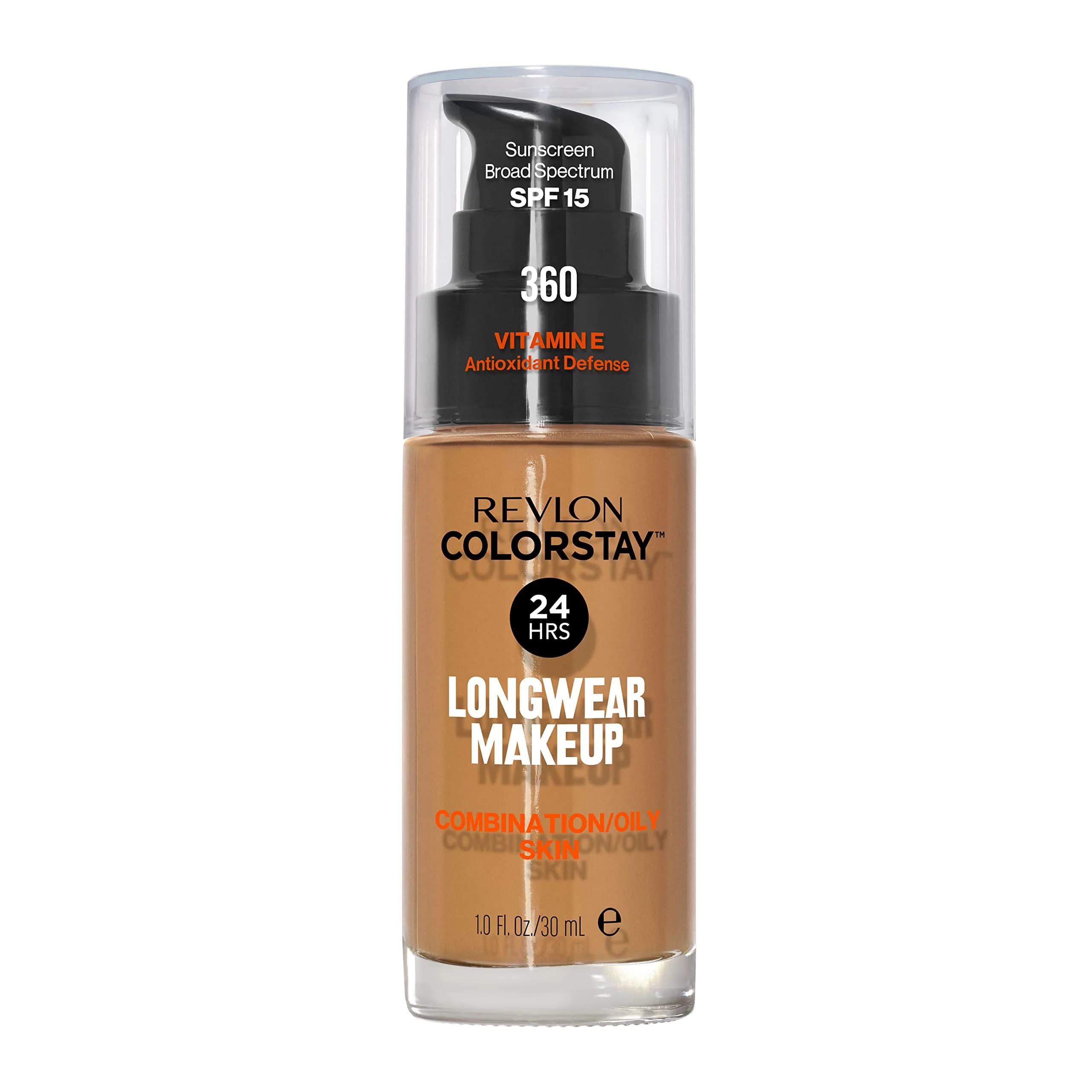 Revlon Colorstay Makeup for Combination/Oily Skin SPF 15, Natural Tan, 30ml (1 Fl Oz) | Life-Tested 24-Hour Wear