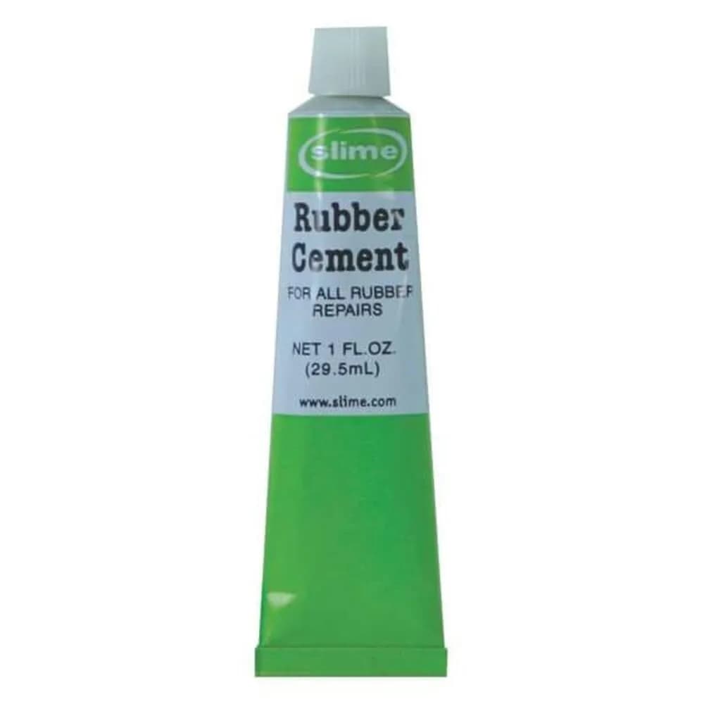 Slime Rubber Cement Tire Repair Adhesive 1 oz (29.57 ml) | Secure Hold for Punctures - main product image