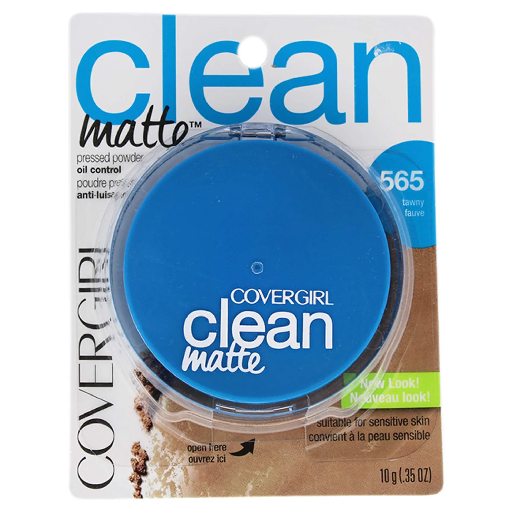 Covergirl Clean Matte Pressed Powder Tawny 0.35 Oz (10g) | Oil-Absorbing & Non-Comedogenic - main product image