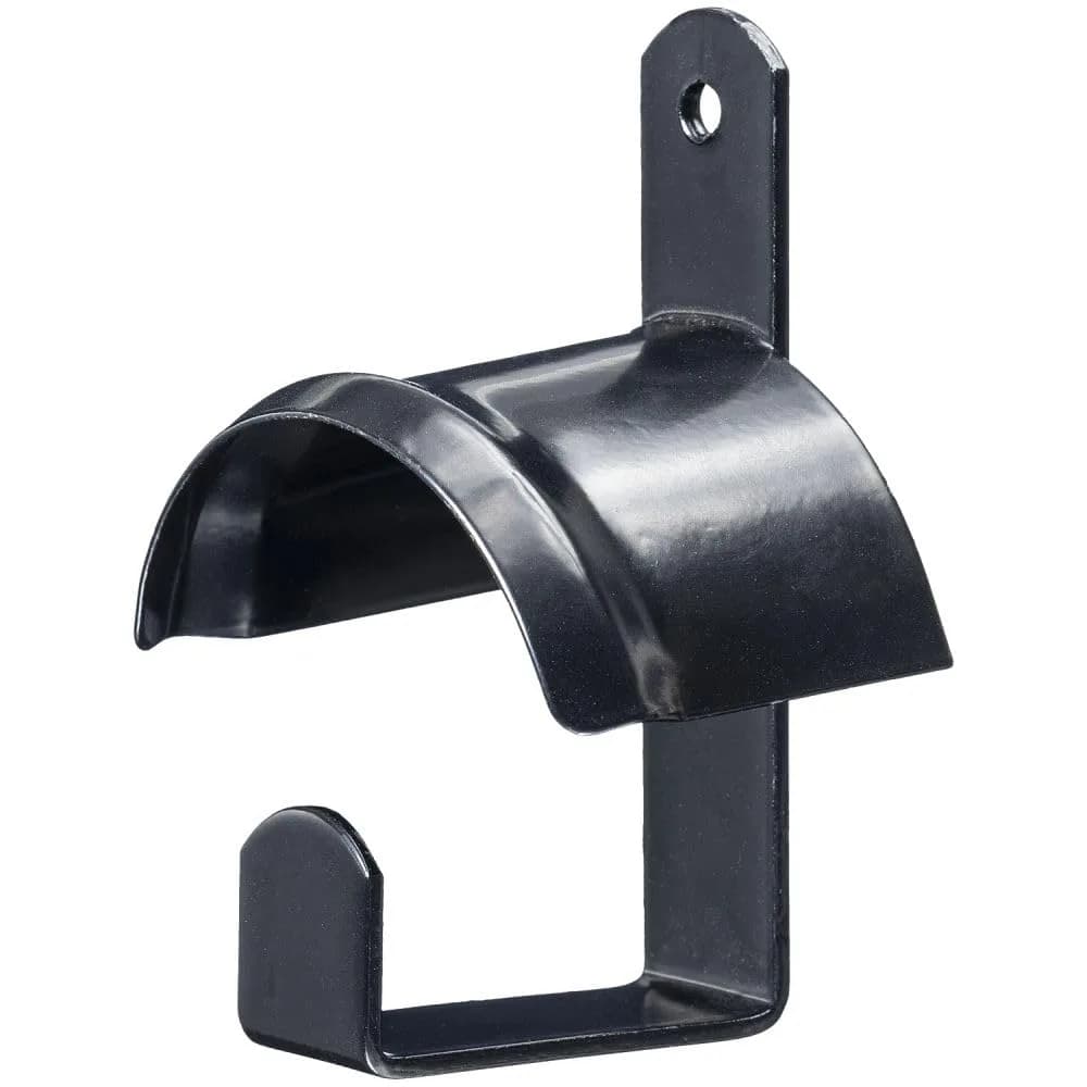 Tough 1 Metal Bridle Holder with Hook, Black, 6.5 | Durable Wall Mount for Tack Storage - main product image