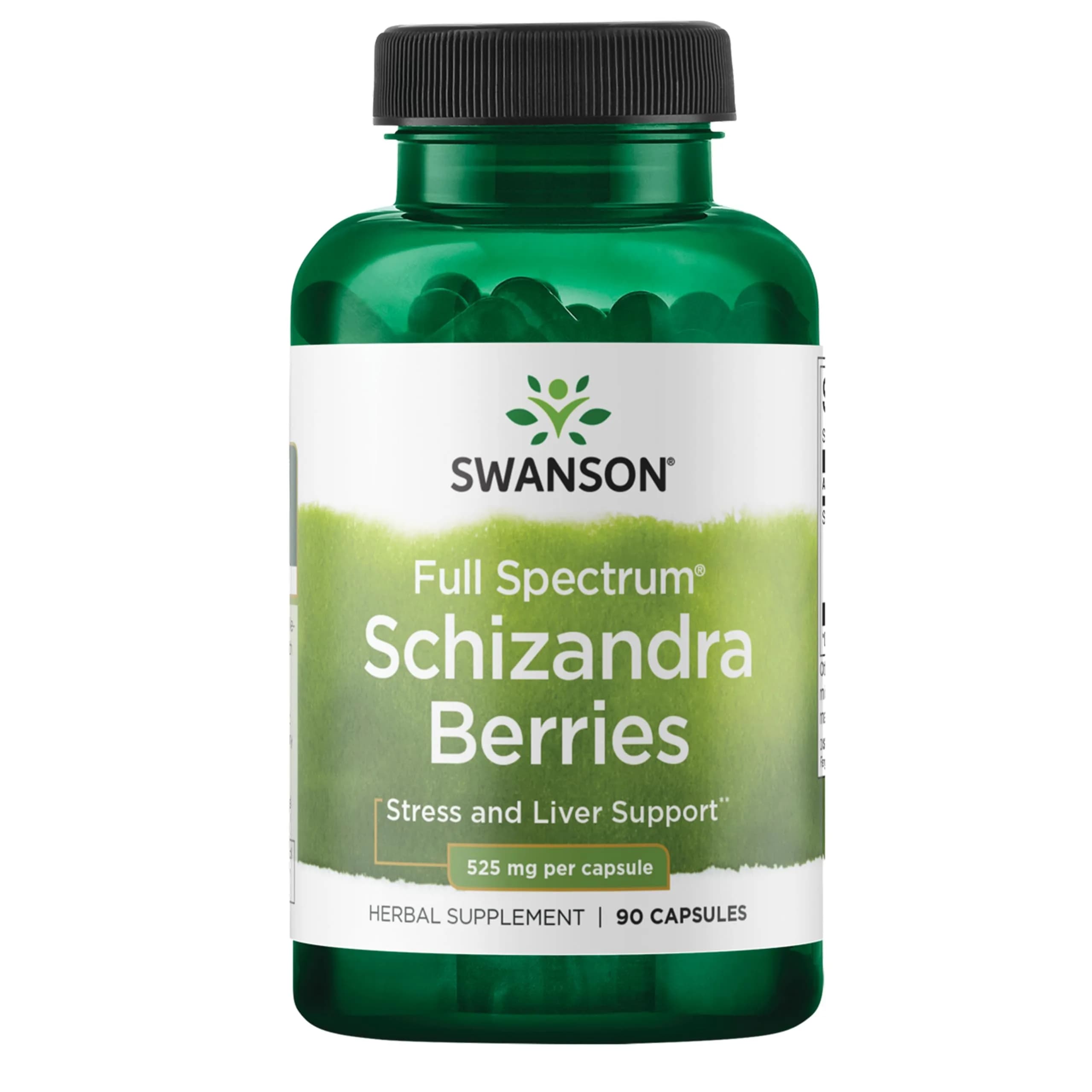 Swanson Full Spectrum Schizandra Berries 90 Capsules | Herbal Stress & Liver Support