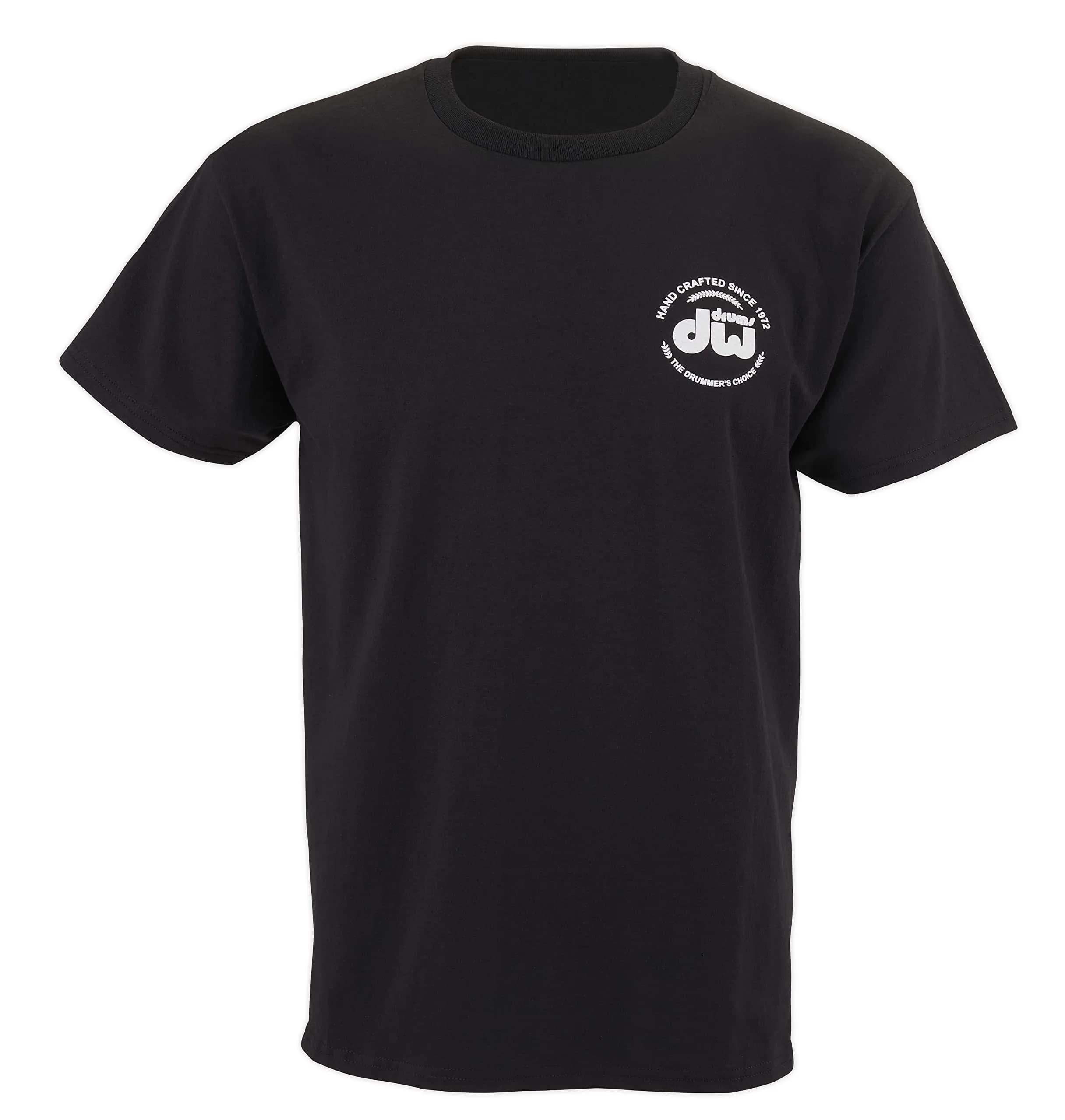 Drum Workshop Heavy Cotton Short Sleeve T-Shirt, Black, Large US | Classic Music Tee for Men