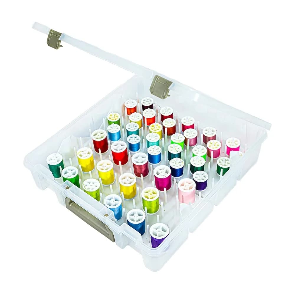 ArtBin Super Satchel Thread Box - Versatile Sewing, Embroidery & Quilting Storage, 108 Pegs, Made in USA - main product image