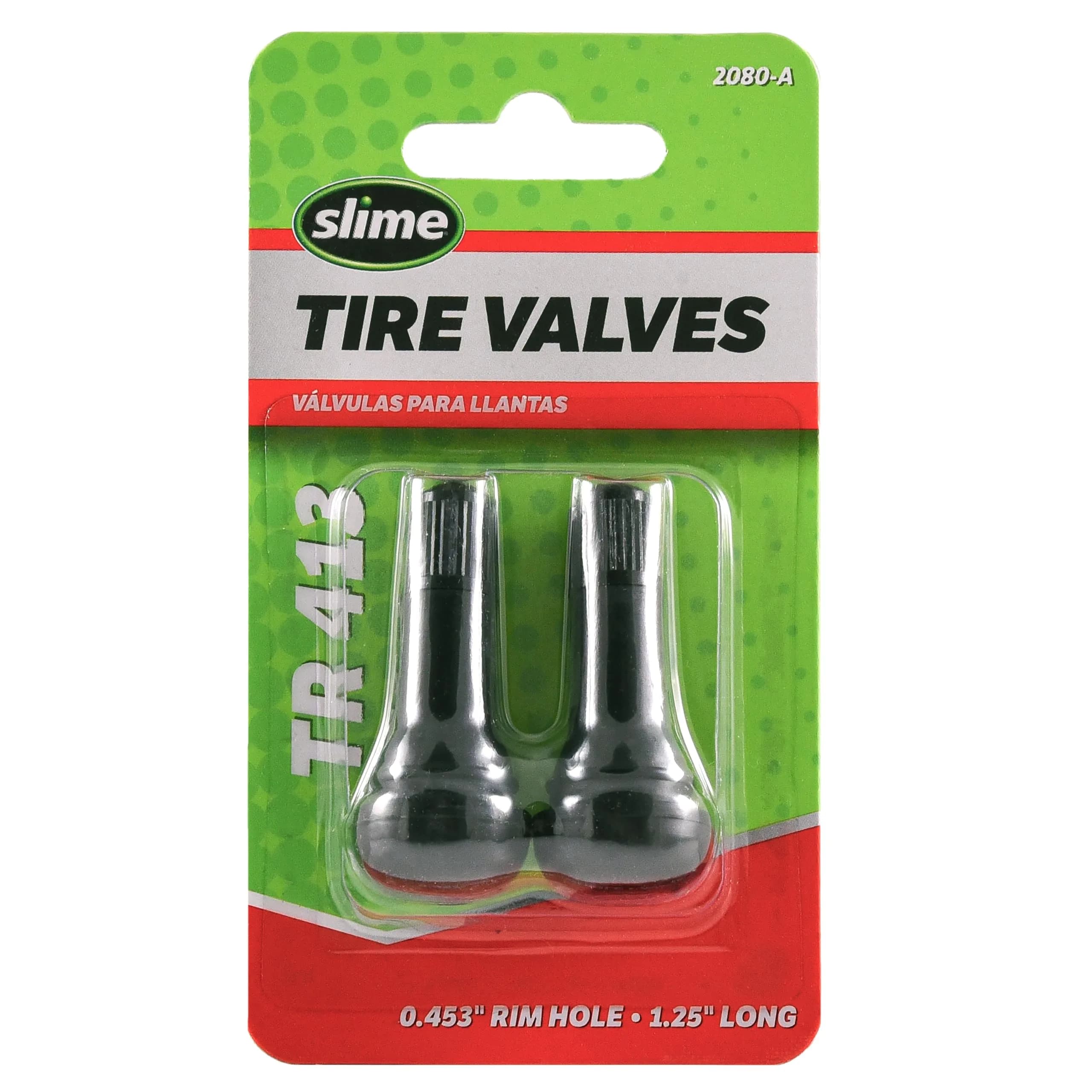 Slime Tubeless Tire Valves 1¼" | Schrader Valve Stem, Pack of 2, TR 413 45 - main product image