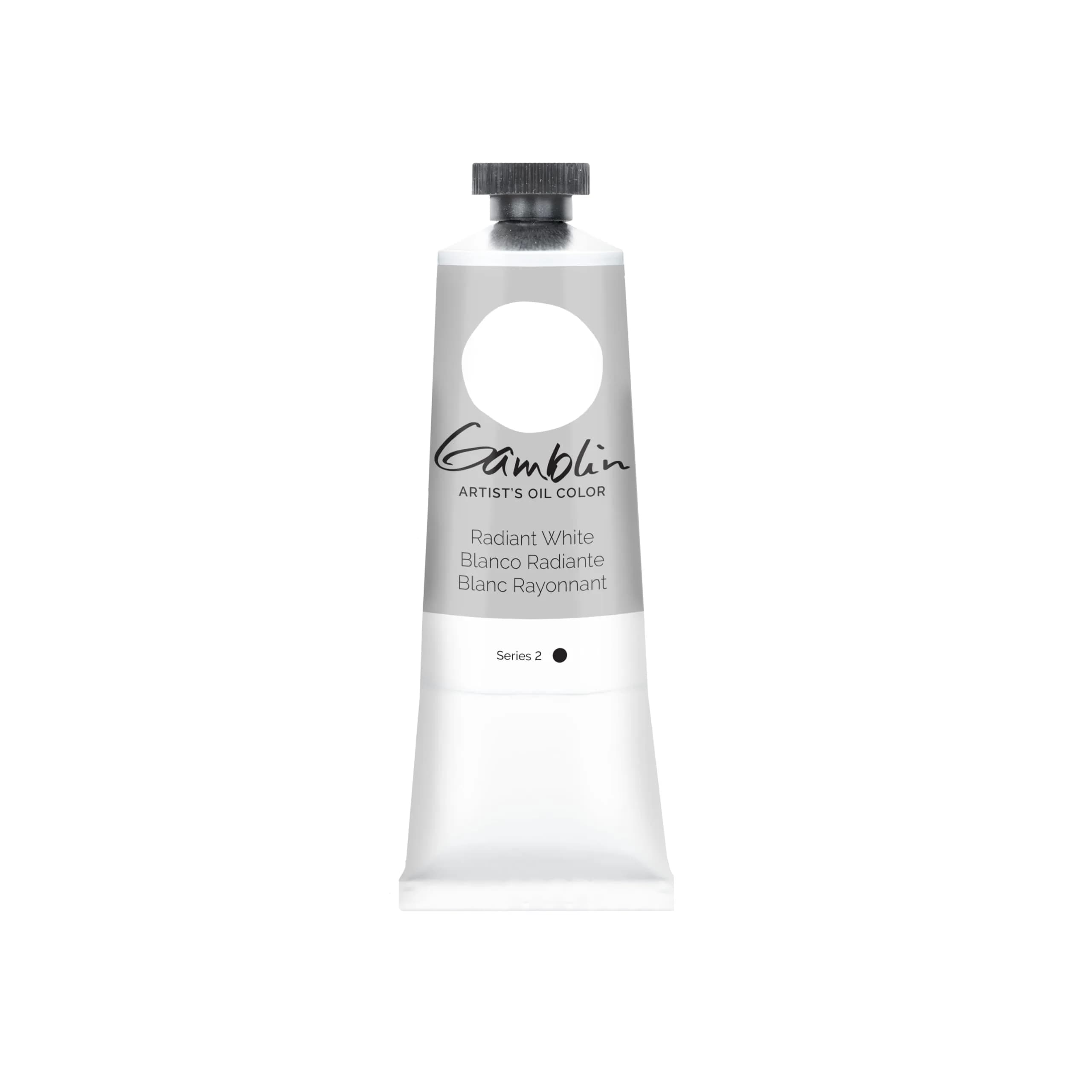 Gamblin Artist Oil 37Ml Radiant White | Professional Oil Paint for Artists - main product image