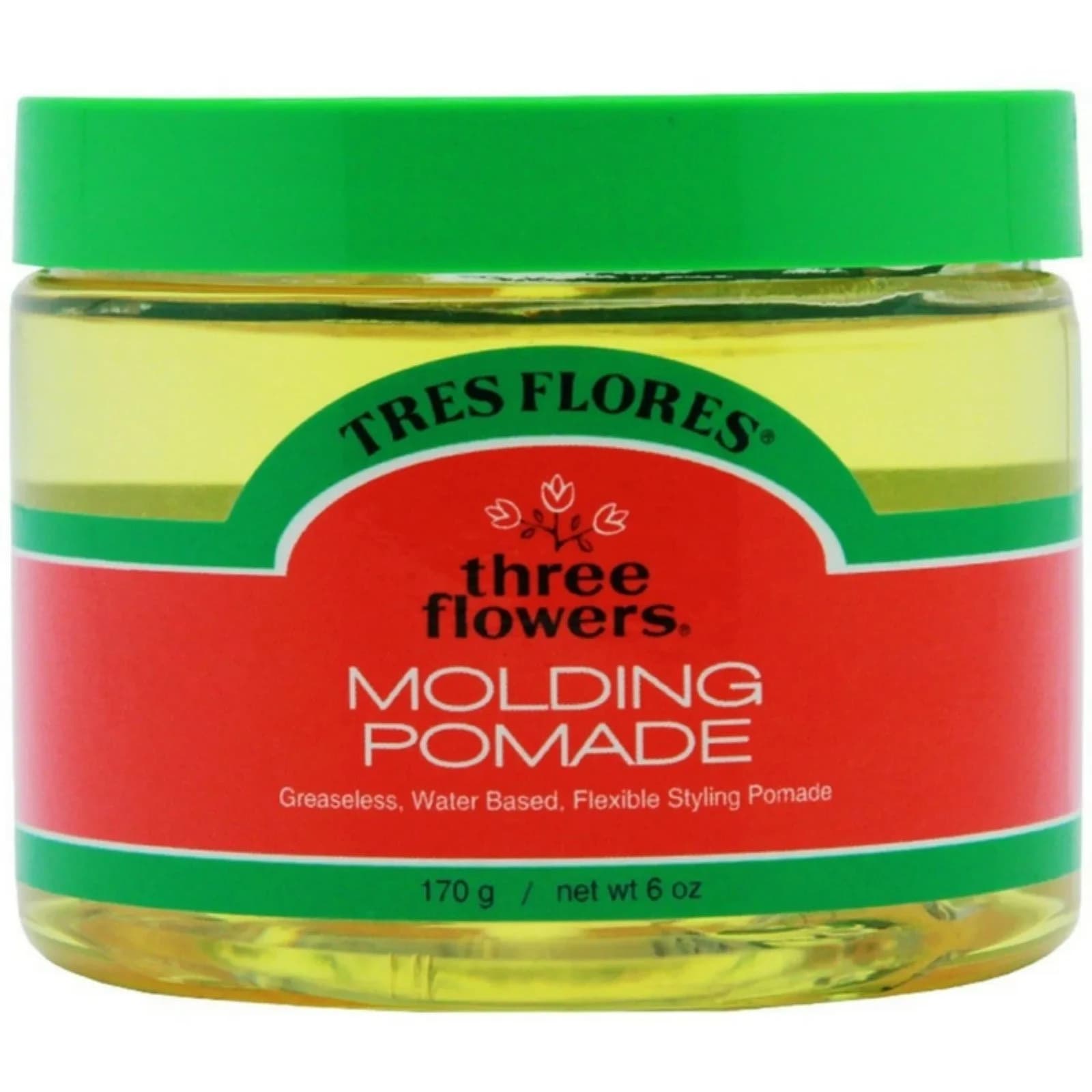 Three Flowers Molding Pomade, 18 oz (54 ml) | Water-Based, Non-Greasy, Classic Fragrance - main product image