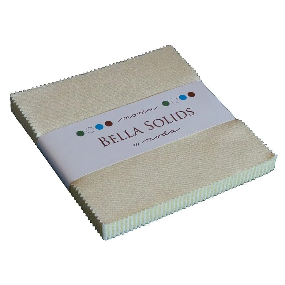 MODA Bella Solids Natural Charm Pack 42 5-inch Squares | 112 cm (44 inch) Wide Cotton Fabric - main product image