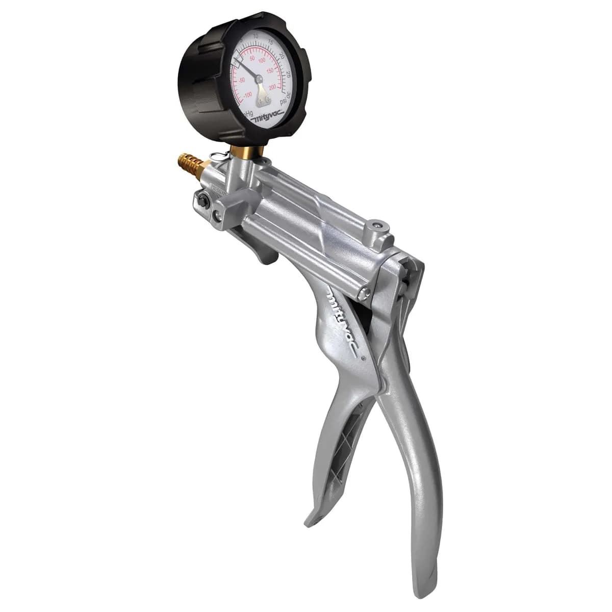 Mityvac MV8510 Silverline Elite Automotive Brake/Clutch Hand Pump | Dual Pressure/Vacuum, Zinc-Aluminum Die Cast, 2" Gauge