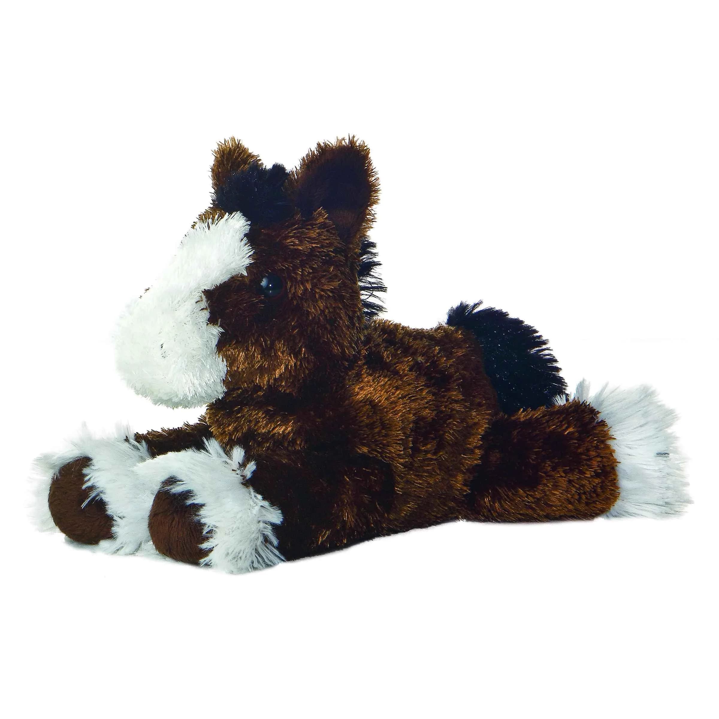 Aurora Mini Flopsie Clydes Stuffed Animal Horse (8-Inch, Brown) | Soft Plush Toy for Kids Ages 3+ - main product image