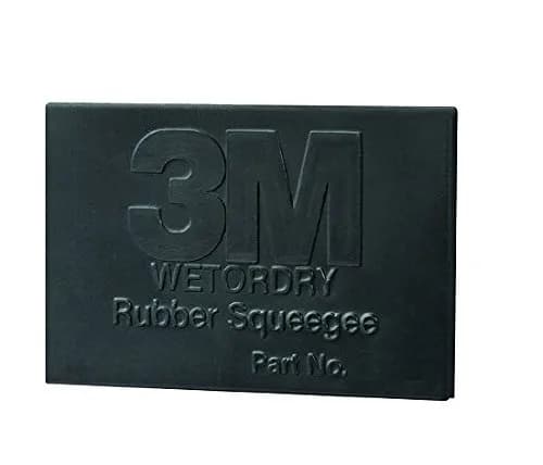 3M Wetordry Rubber Squeegee 2 Inch x 3 Inch | Flexible Rubber for Sanding Sludge & Filler Application - main product image