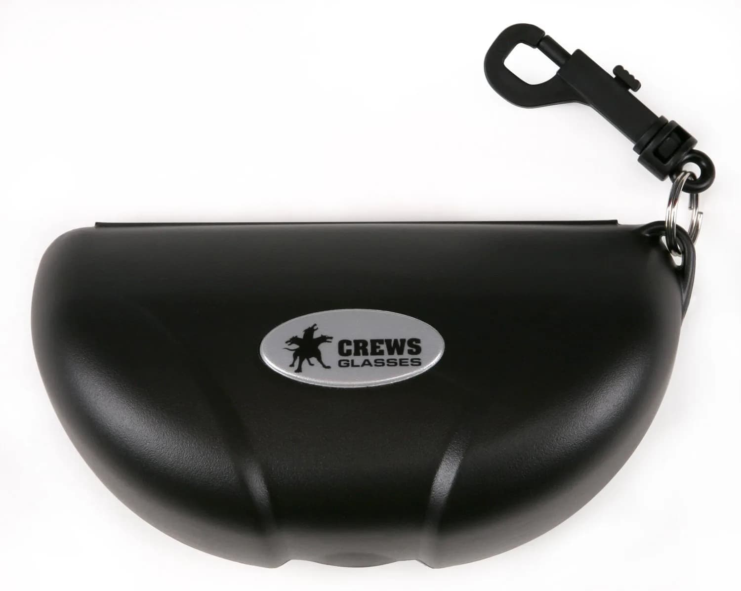 MCR Safety Crews 207 Hard Shell Eyeglass Case | Crush Resistant with Belt Loop Hook, Black