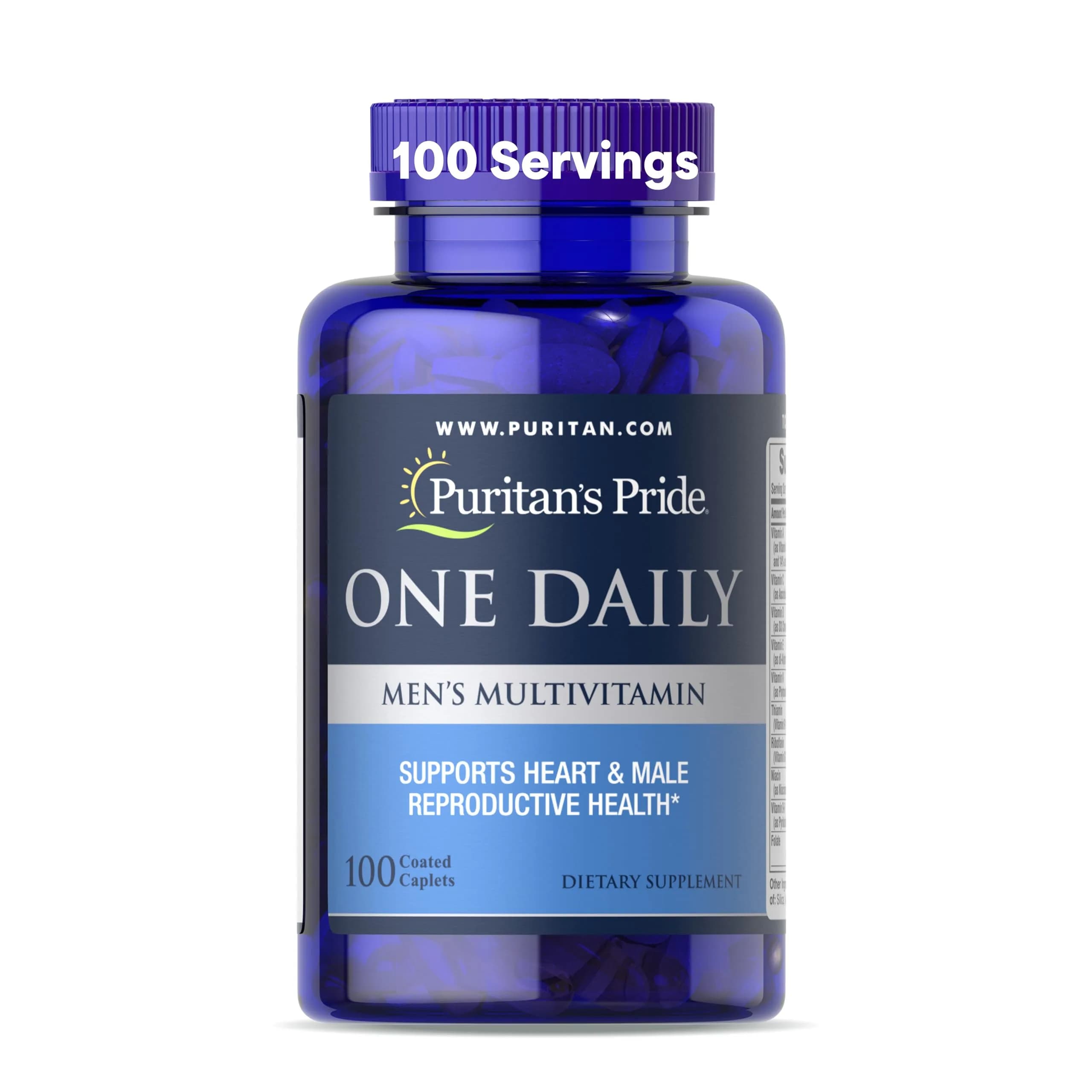Puritan's Pride One Daily Men's Multivitamin 100 Count (3 Month Supply) | Supports Heart, Immune & Reproductive Health - main product image