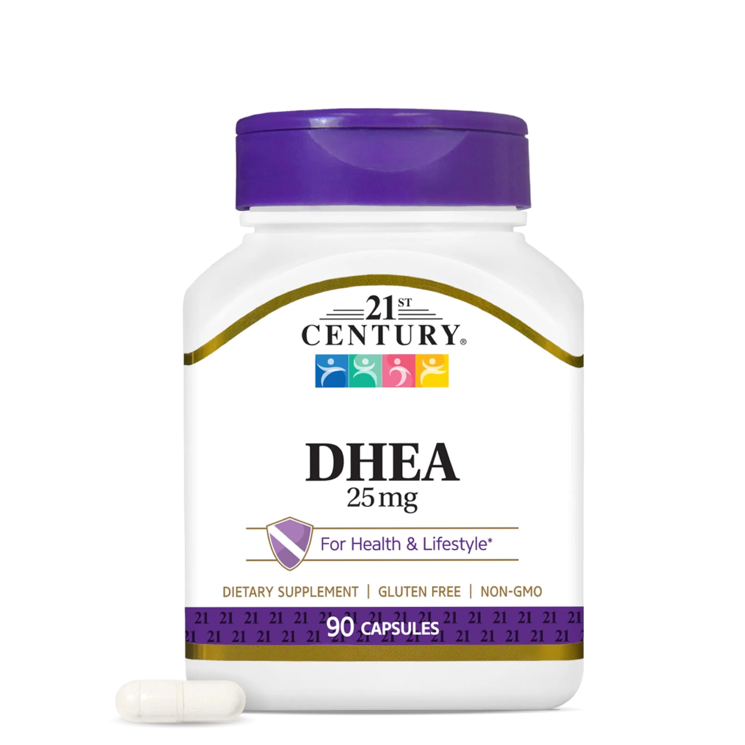 21st Century DHEA 25 mg Capsules 90 Count | Supports Natural Hormone Balance - main product image
