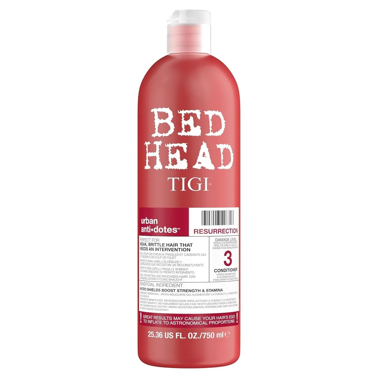 TIGI Bed Head Urban Antidotes Resurrection Intensive Moisture Repair Conditioner 750ml (25.36 Fl Oz) | For Severely Damaged Hair - main product image