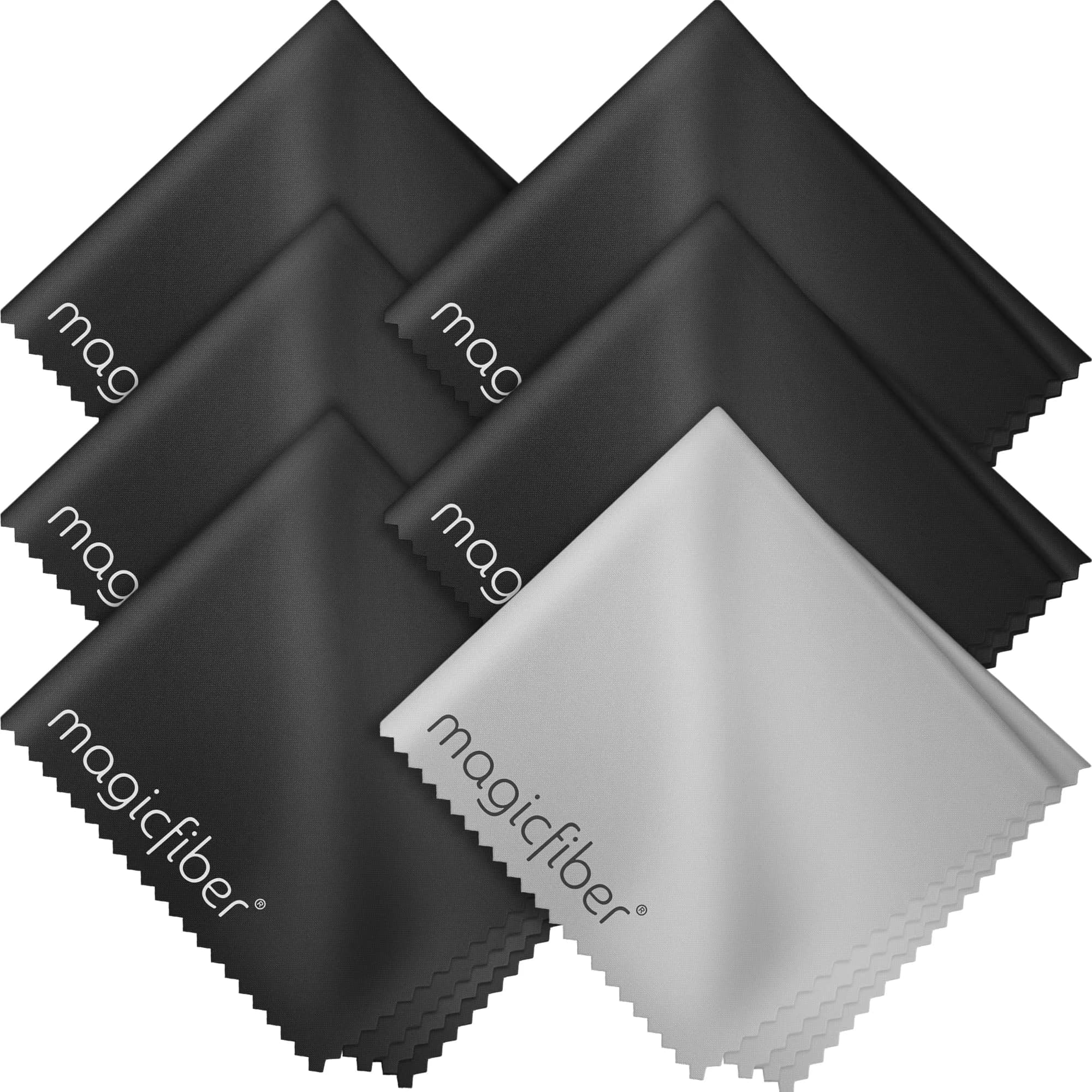 MagicFiber Microfiber Cleaning Cloths (6 Pack, 15cm x 18cm) | Lint-Free, Streak-Free Cleaning for All Surfaces - main product image