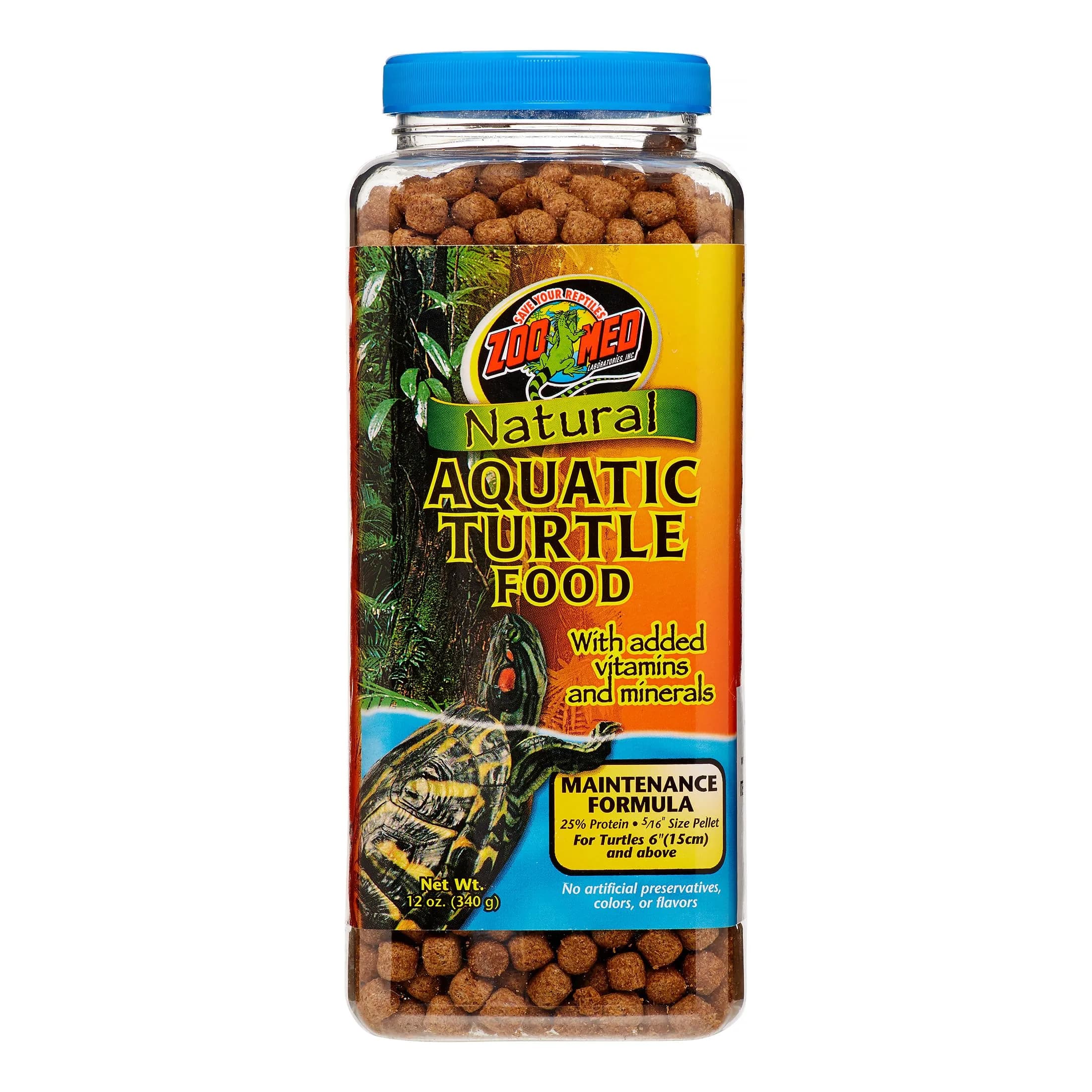 Zoo Med Natural Maintenance Formula Aquatic Turtle Food 2.04 kg (4.5 lb) | Floating Pellets for Turtles 6" and Above - main product image