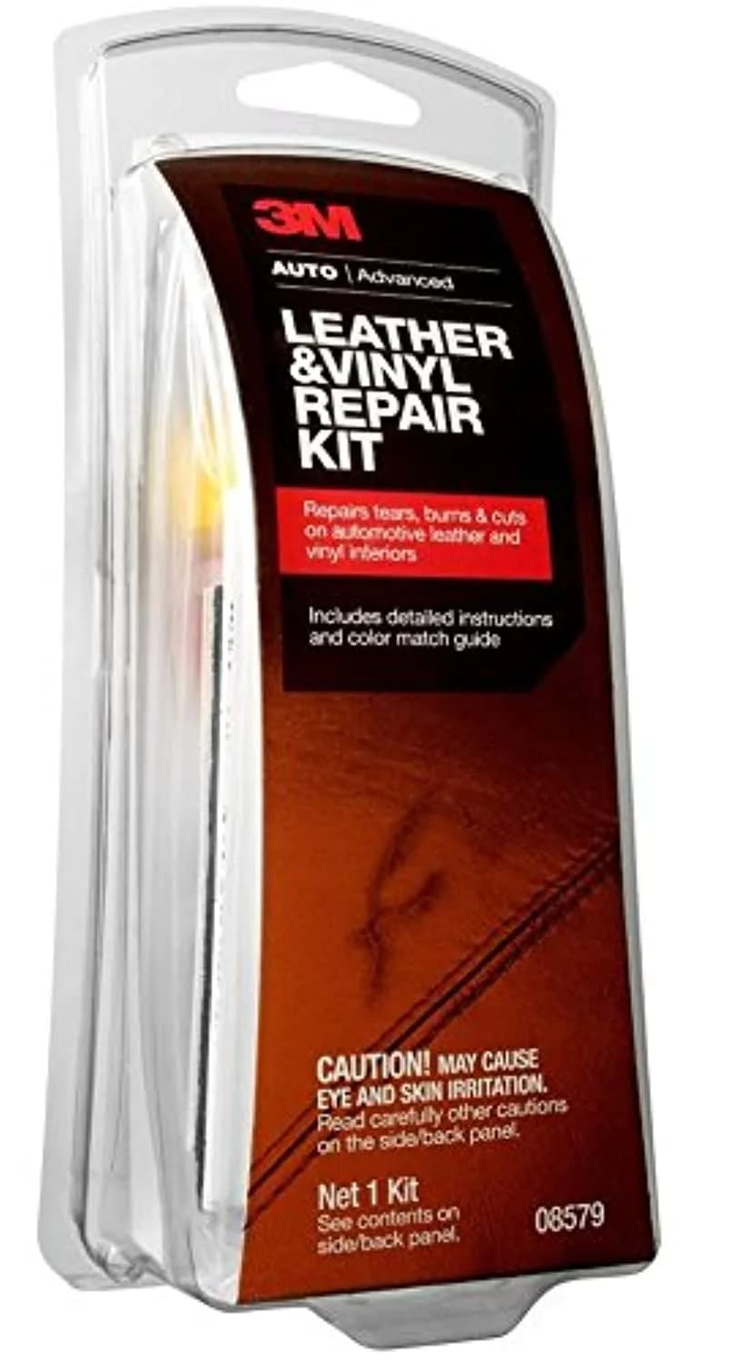 3M Leather and Vinyl Repair Kit 08579 | Repairs Cuts, Tears & Burns on Automotive Surfaces - main product image