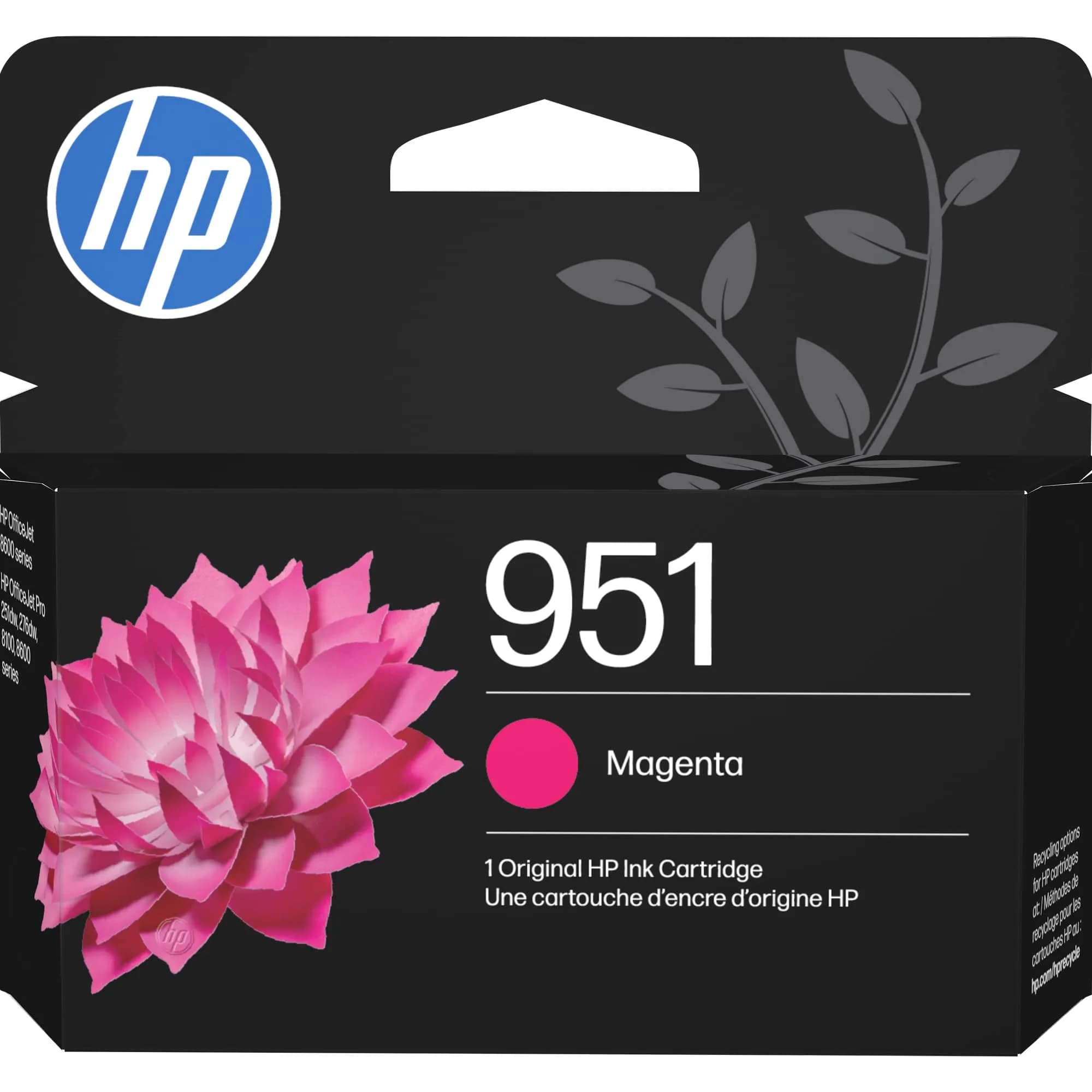 HP 951 Magenta Ink Cartridge | 535 Pages Yield | Compatible with OfficeJet Pro 8600 Series - main product image