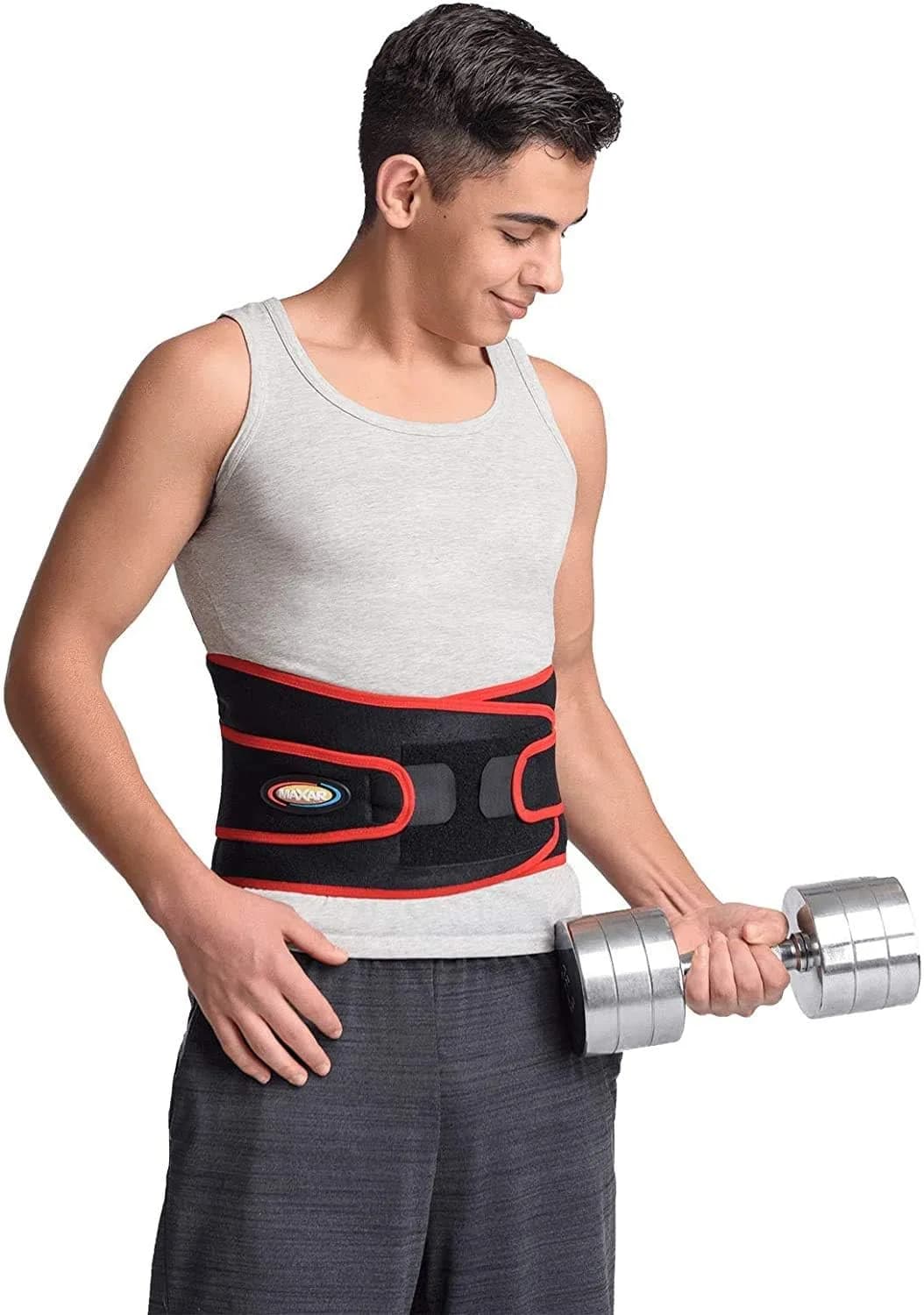 MAXAR Airprene Sports Back Brace with 18 Magnets | Support & Pain Relief for Lower Back (70-120 chars)