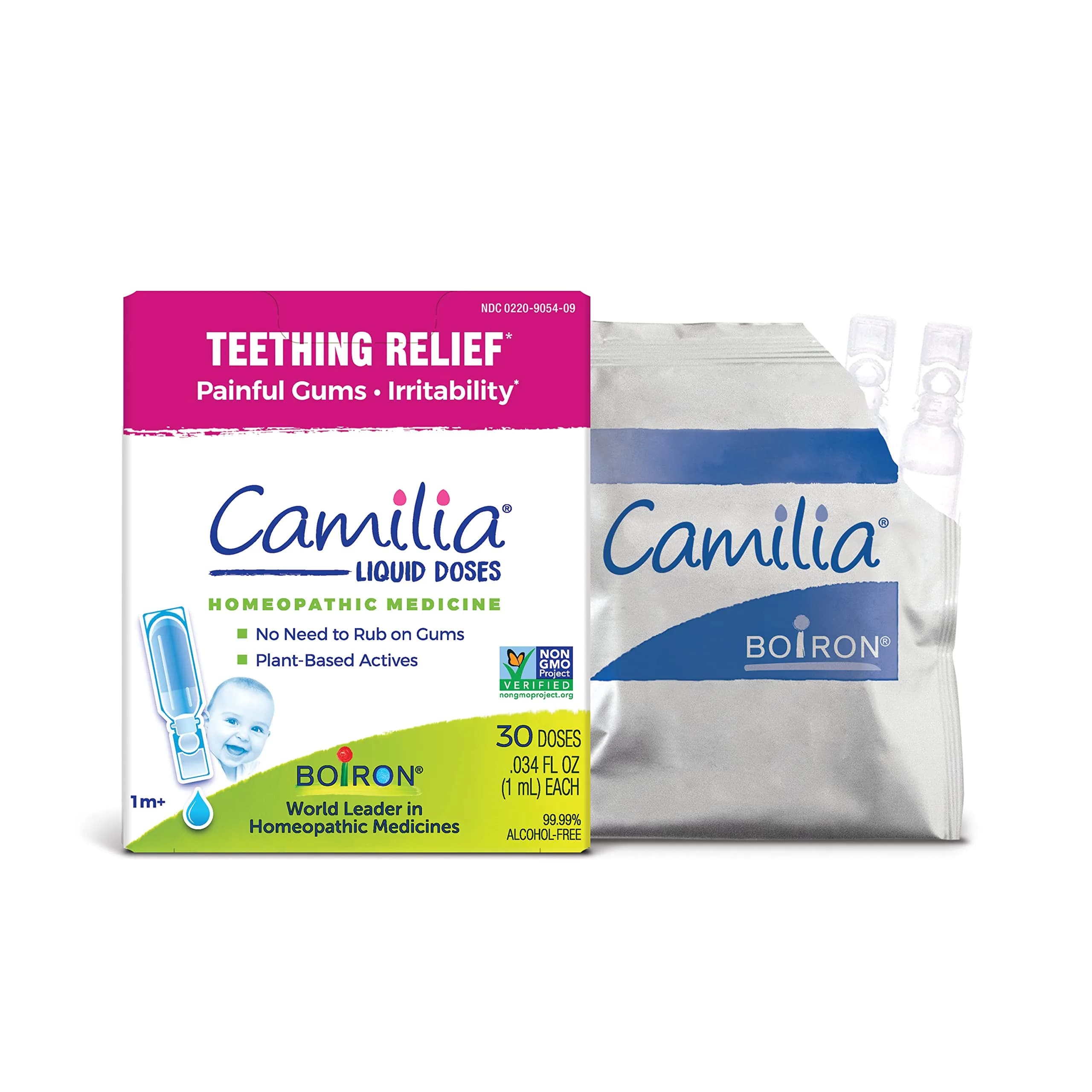 Boiron Camilia Teething Drops 30 Count | Natural Relief for Baby Gums & Irritability - main product image