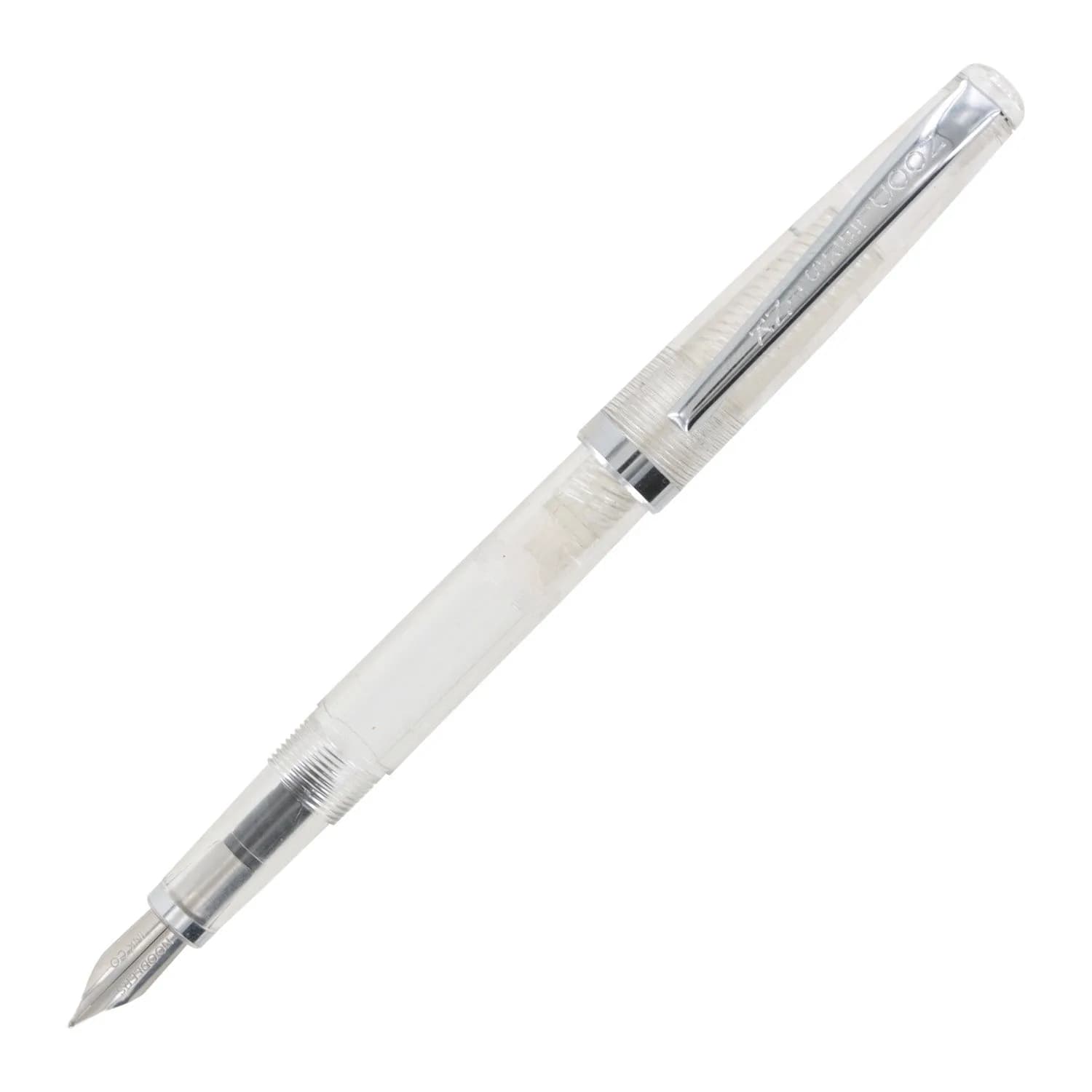 Noodler's Clear Demonstrator Piston Fill Flex Nib Fountain Pen Medium Point | Smooth Ink Flow Writing Instrument - main product image