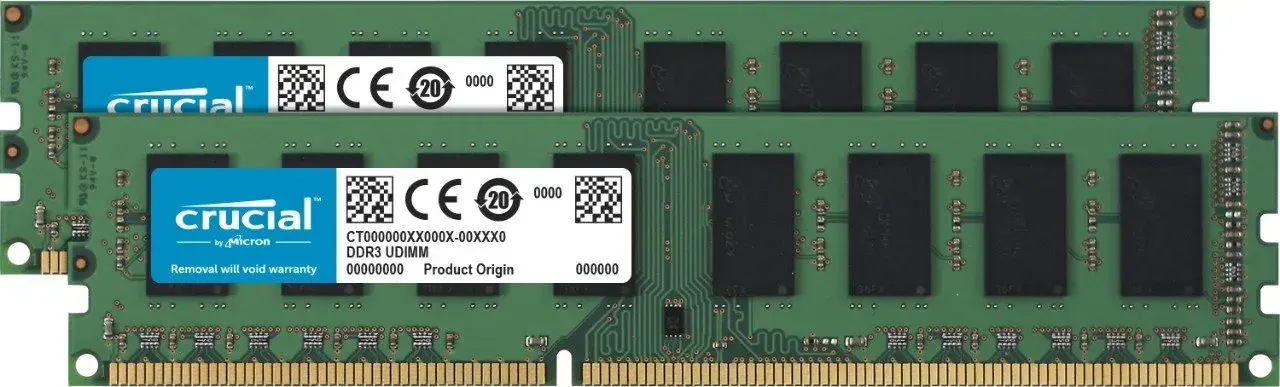 Crucial RAM 8GB Kit (2x4GB) DDR3 1600 MHz CL11 Desktop Memory CT2K51264BD160B | Upgrade PC Responsiveness - main product image