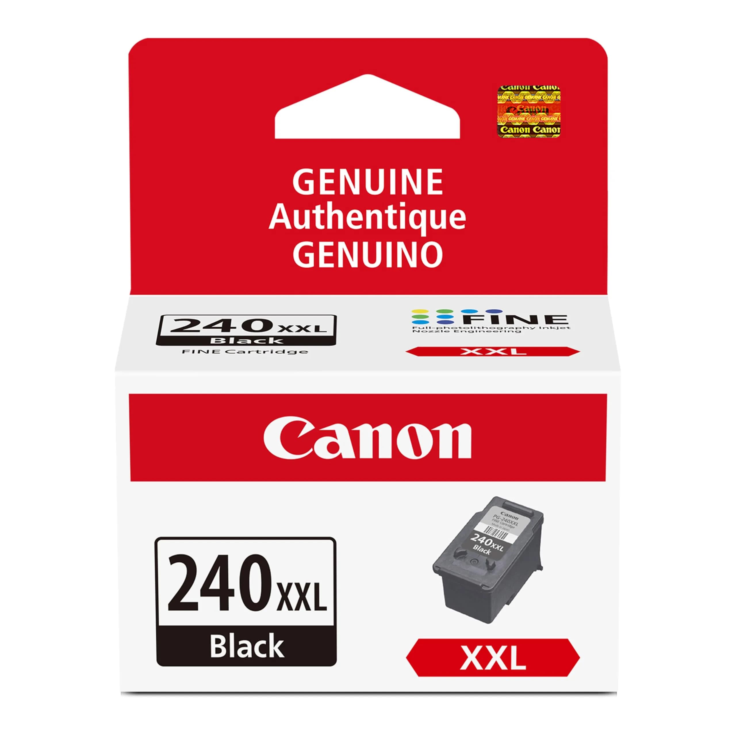 Canon PG-240XXL Genuine Black Ink Cartridge, XXL Size | Fade-Resistant Ink for Crisp Documents - main product image