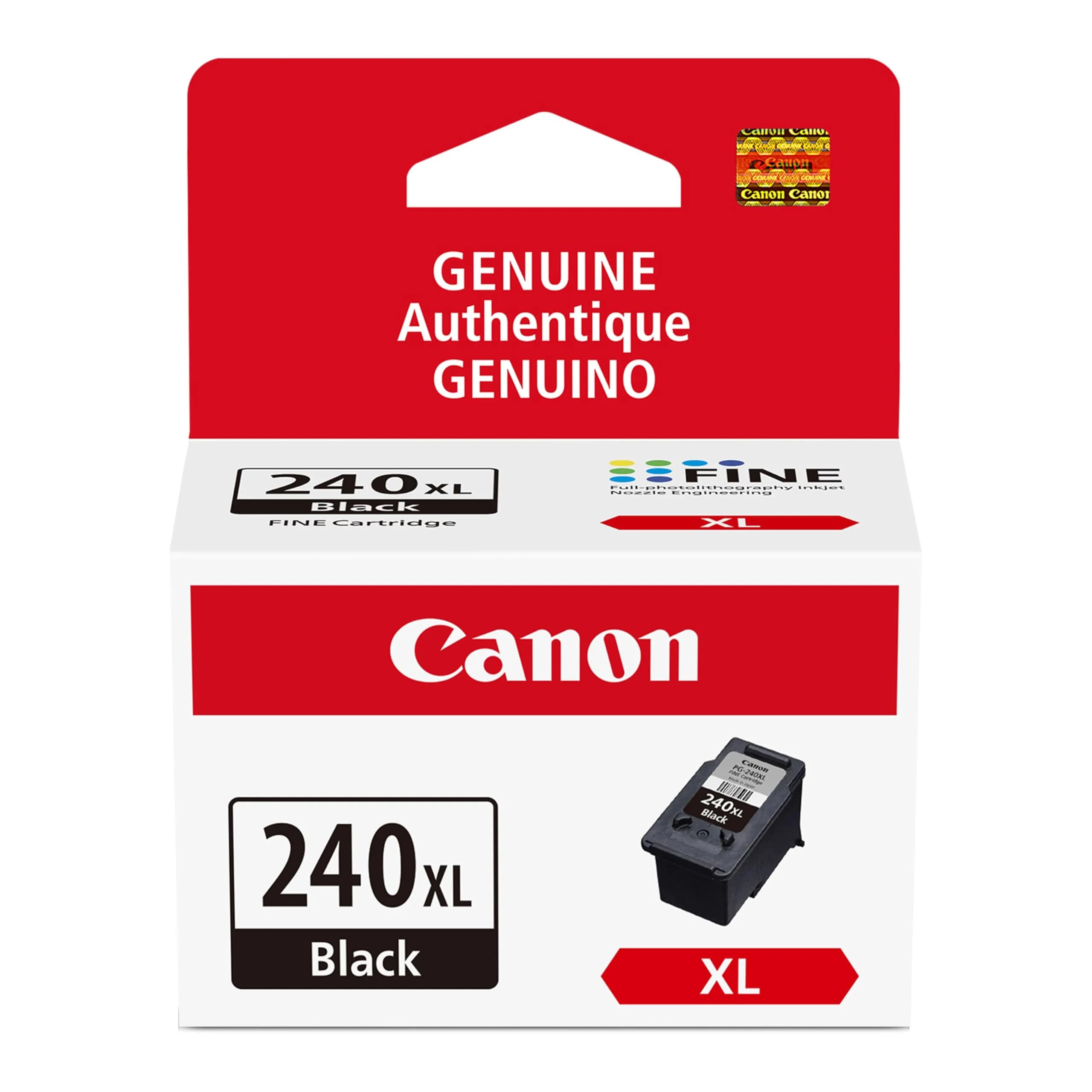 Canon PG-240XL Genuine Black Ink Cartridge | High-Yield Pigment Ink for Crisp Documents - main product image