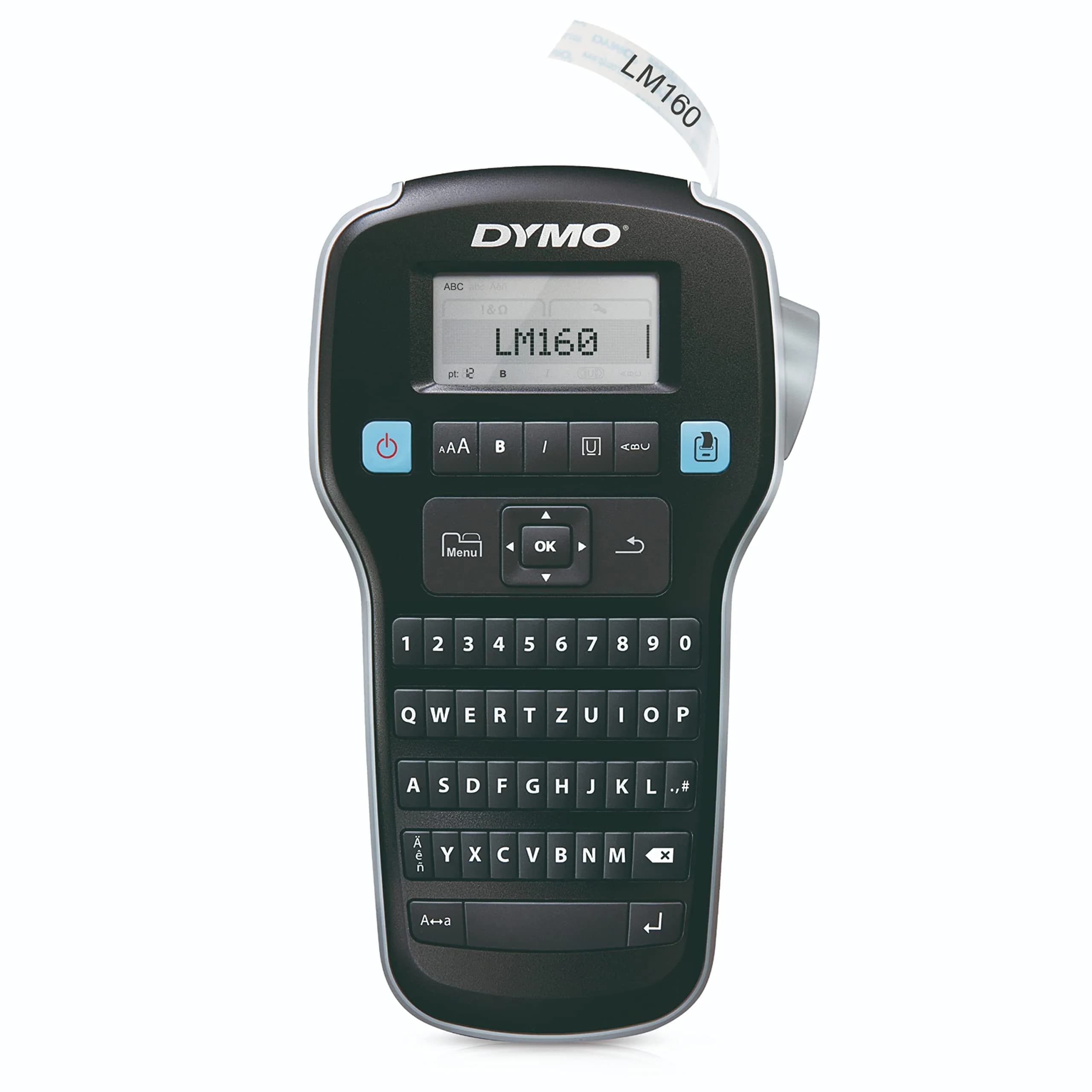 DYMO LabelManager 160 Portable Label Maker | QWERTY Keyboard, Large Display, Black - main product image