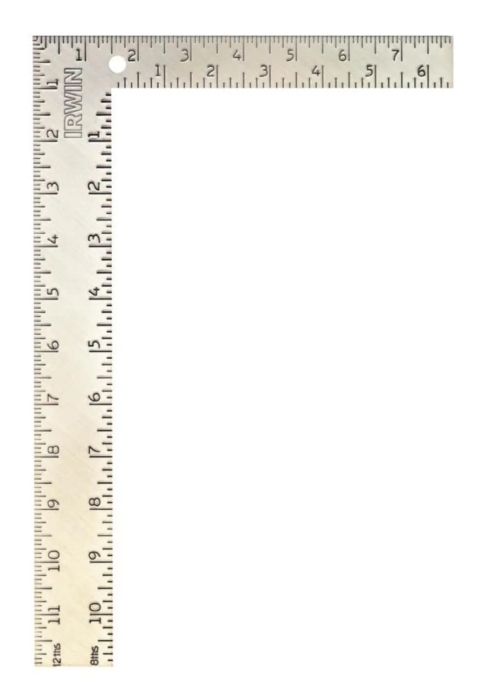IRWIN Steel Carpenter Square, 8-Inch x 12-Inch | Durable Steel Ruler for Carpentry in India