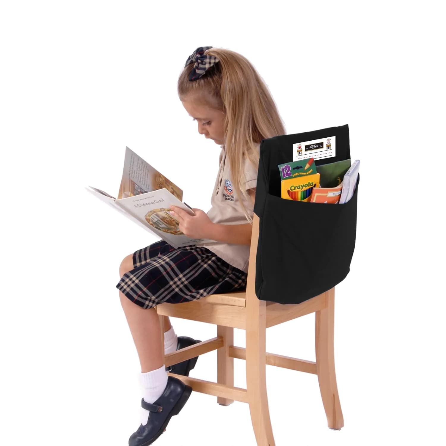 Seat Sack Student Chair Storage Pocket - 15" | Durable Over-the-Chair Organizer for Classrooms