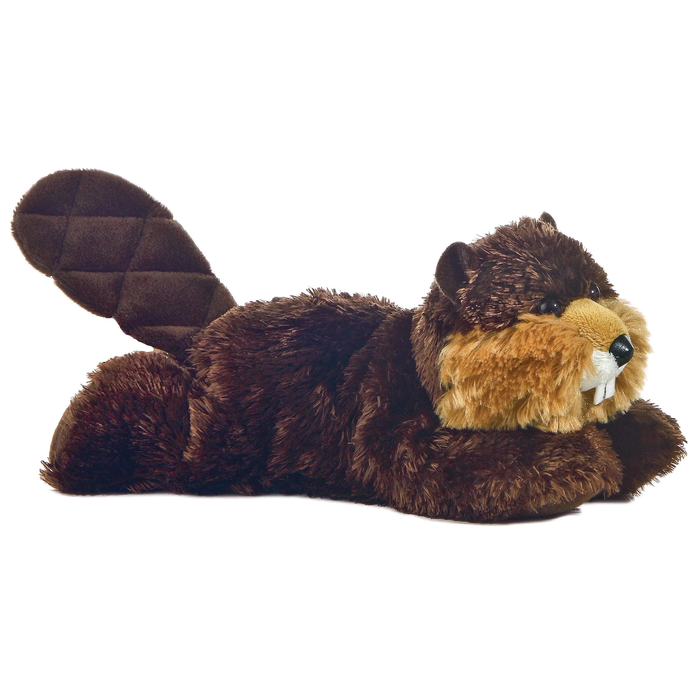 Aurora Adorable Mini Flopsie Builder Beaver Stuffed Animal 20.3cm (8 Inches) | Soft, Cute, and Lovable Plush Toy for All Ages - main product image