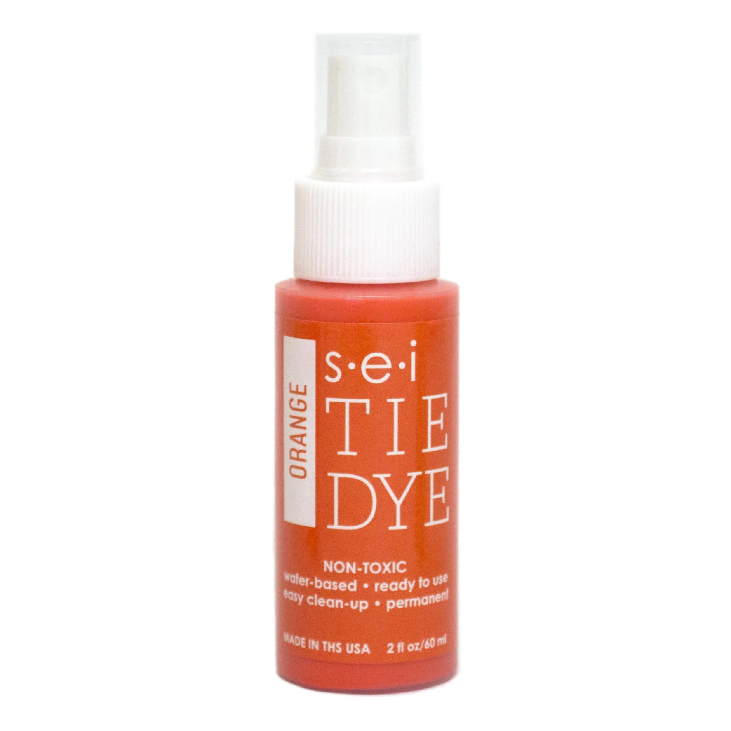 S·E·I Orange Tie Dye Spray Dye 59ml (2 Fl Oz) | Permanent Fabric Color for Cotton, Lace, and Blends - main product image