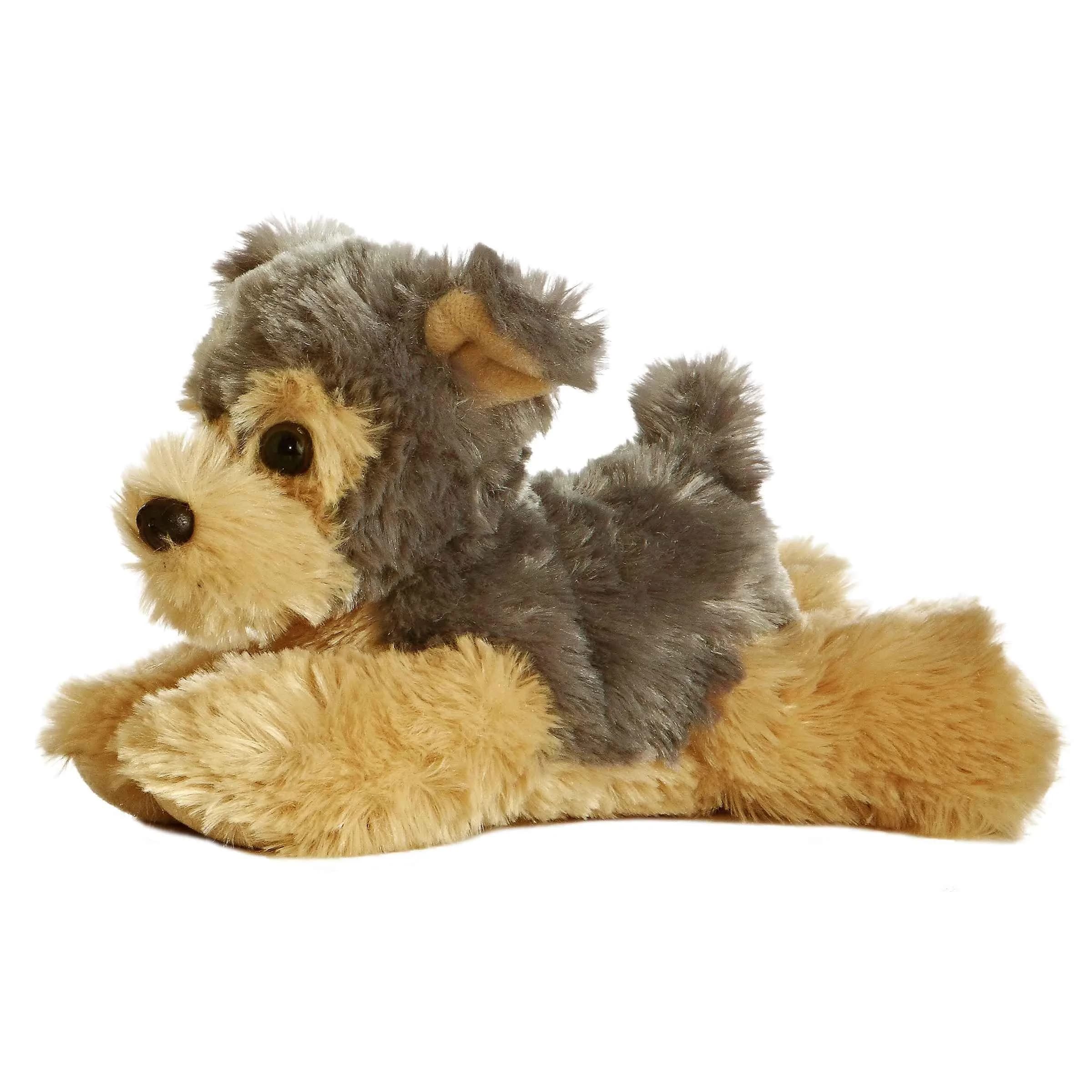 Aurora Adorable Mini Flopsie Cutie Yorkshire Terrier Stuffed Animal, 20.3cm (8 Inches) | Soft, Cuddly Gray Dog Plush Toy for All Ages - main product image