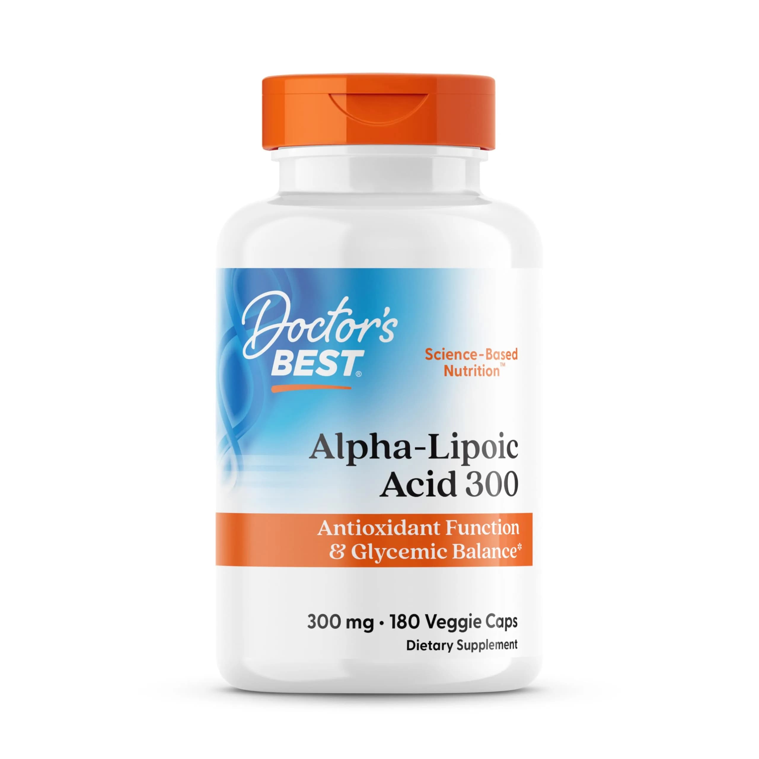 Doctor's BEST Alpha Lipoic Acid Supplement 300mg | 180 Veg Capsules - main product image
