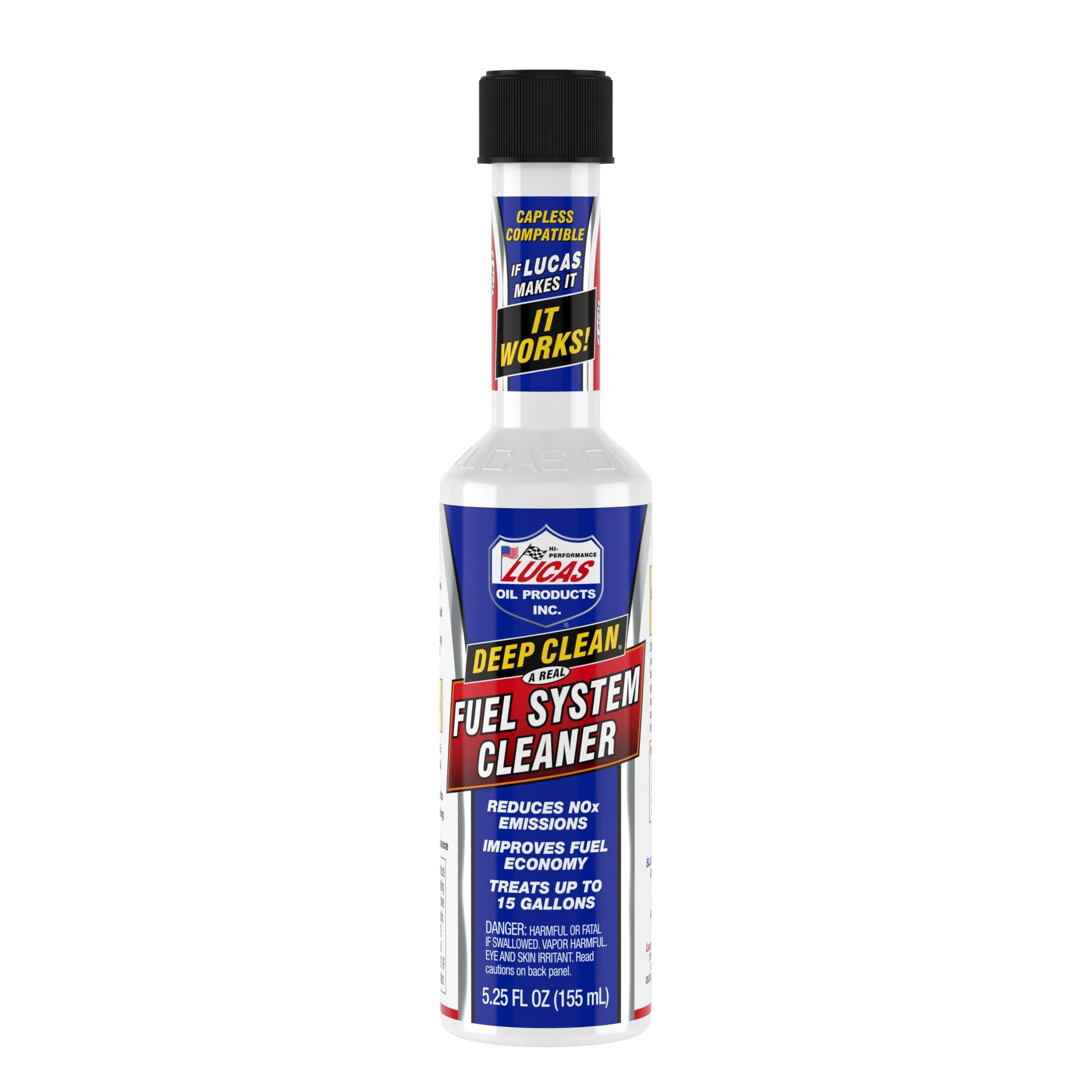 Lucas Oil Deep Clean Fuel System Cleaner 155ml (5.25 fl oz) | For Petrol & Diesel Engines - main product image