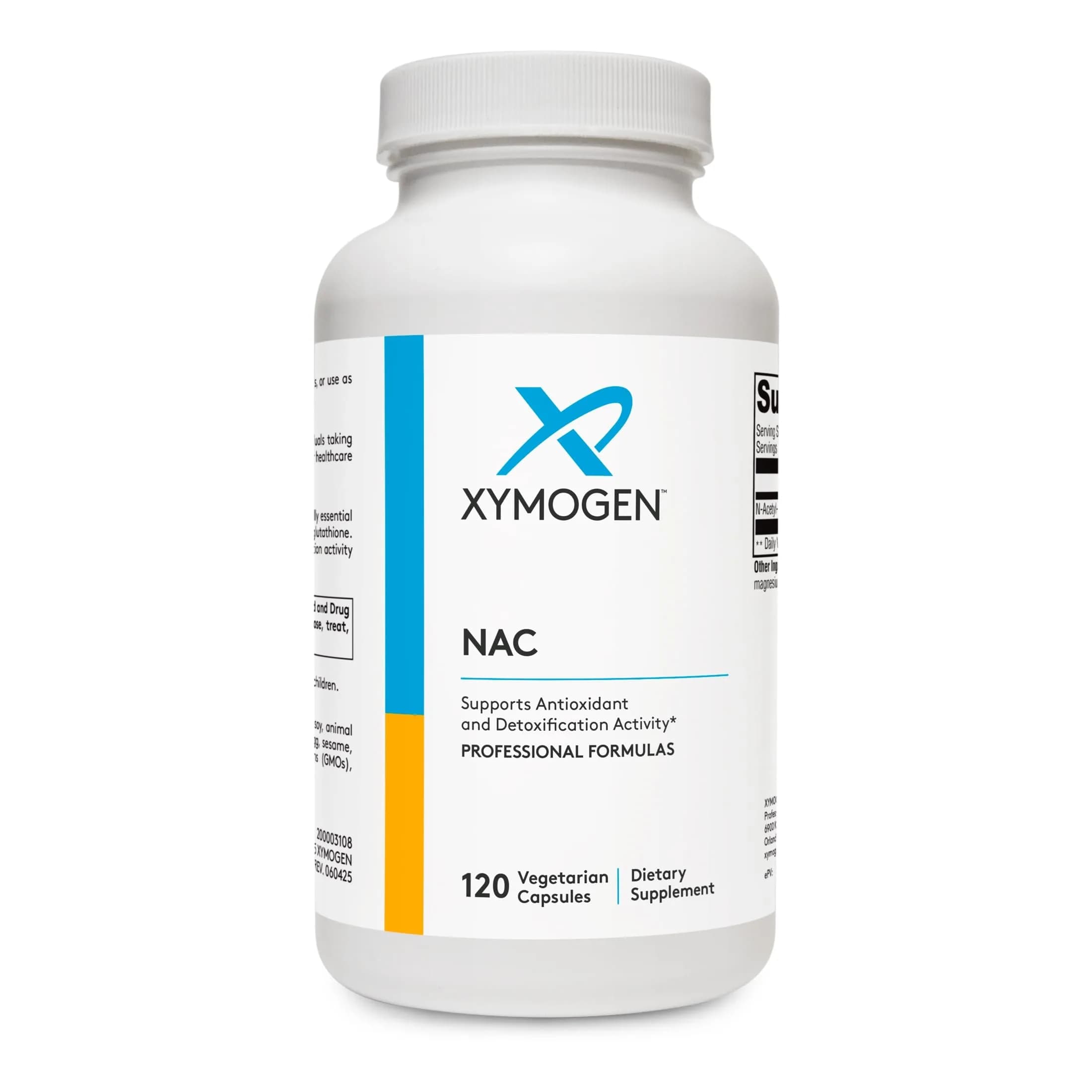 XYMOGEN NAC 120 Capsules | 1200 mg N-Acetyl-L-Cysteine for Antioxidant Support