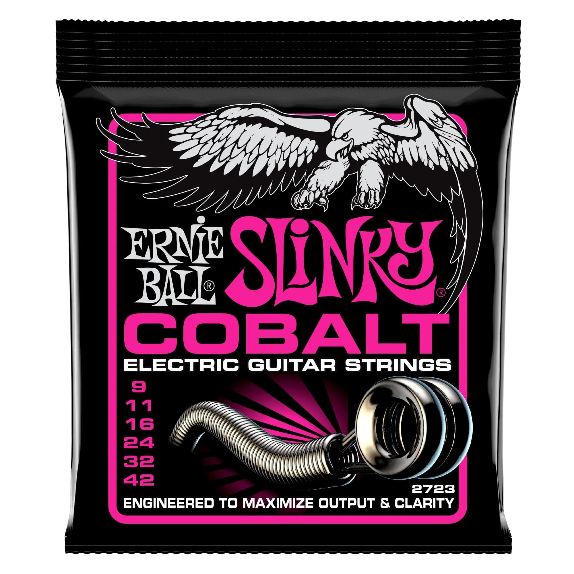 Ernie Ball Super Slinky Cobalt Electric Guitar Strings 9-42 Gauge | Extended Dynamic Range - main product image