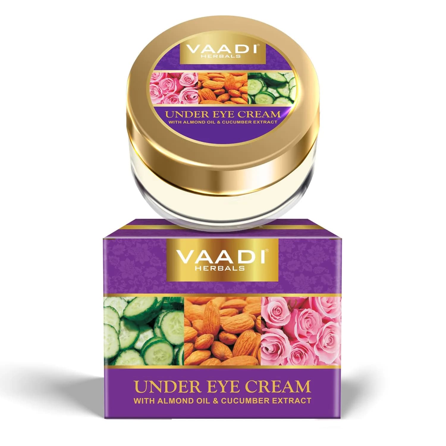 Vaadi Herbals Natural Under Eye Cream 30g (1.06 oz) | Reduces Fine Lines & Wrinkles - main product image