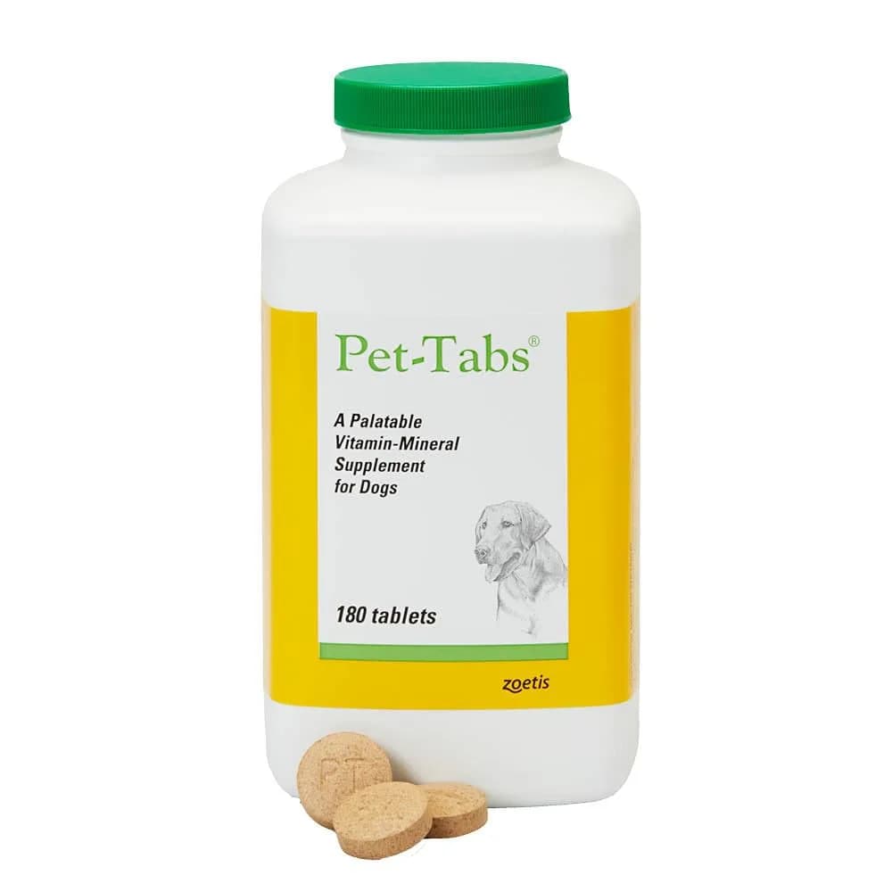 Pet-Tabs Multivitamin Supplement for Dogs & Puppies 180 Chewables | Supports Nutrition & Wellness