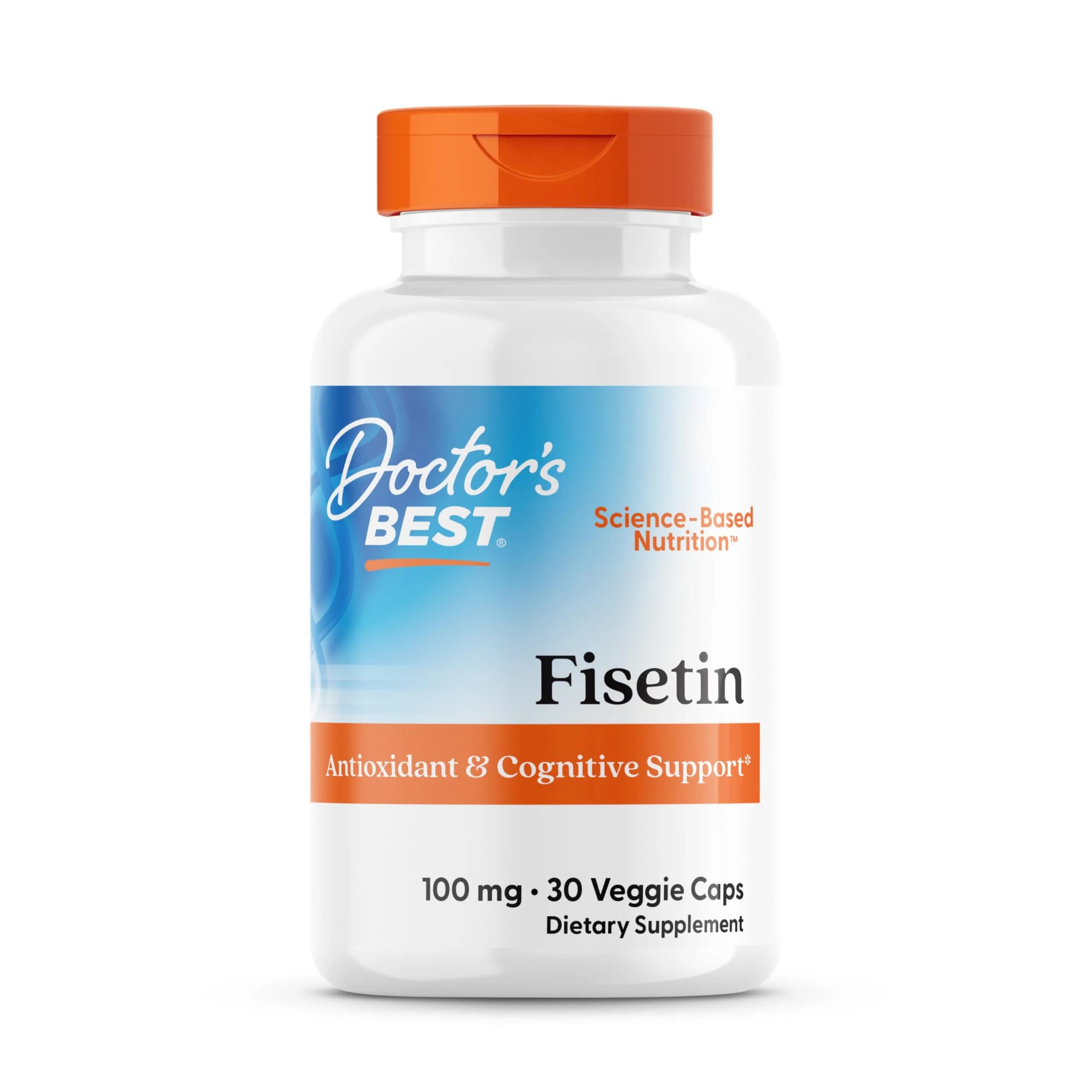 Doctor's Best Fisetin Supplement 100 mg Capsules (30 Count) | Brain Health & Antioxidant Support - main product image