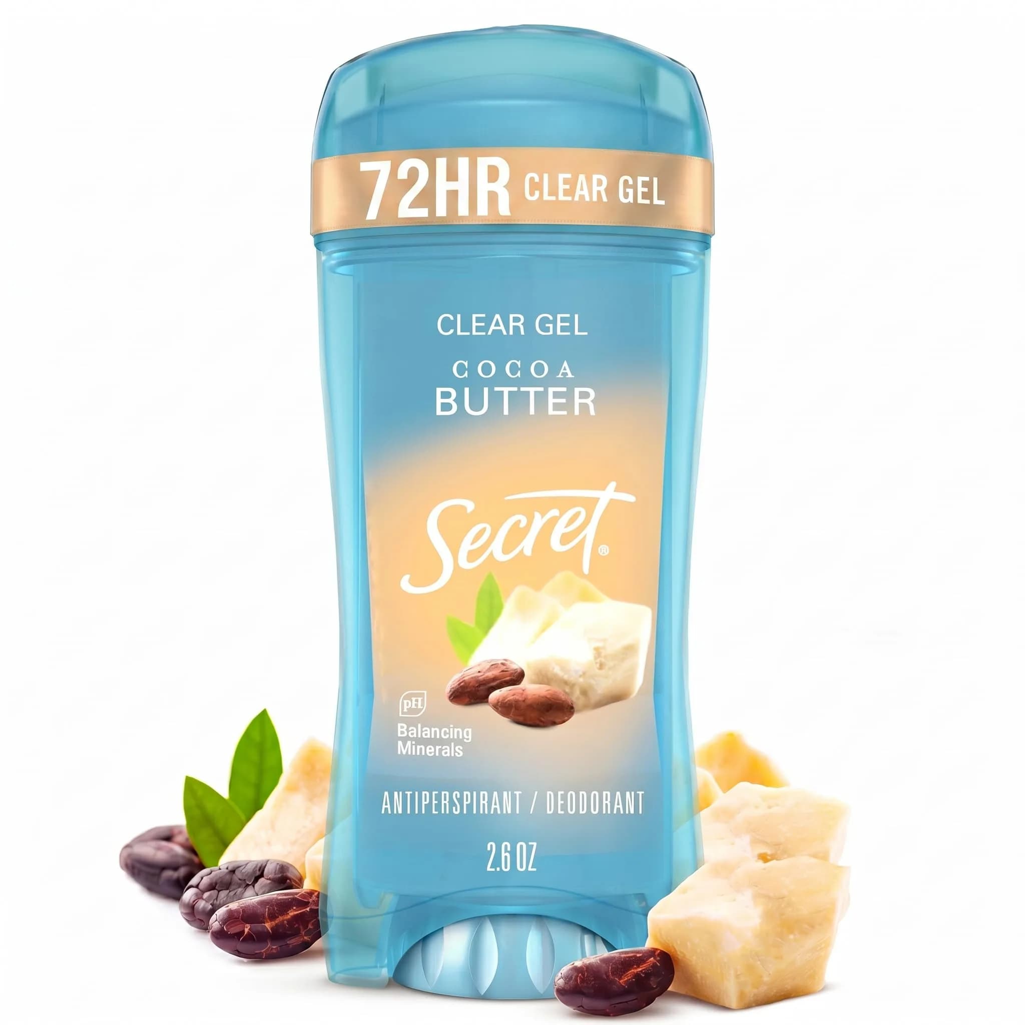 Secret Fresh Clear Gel Antiperspirant Deodorant for Women, 73.7ml (2.6 oz) | 72-Hour Odor Protection with pH Balancing Minerals - main product image